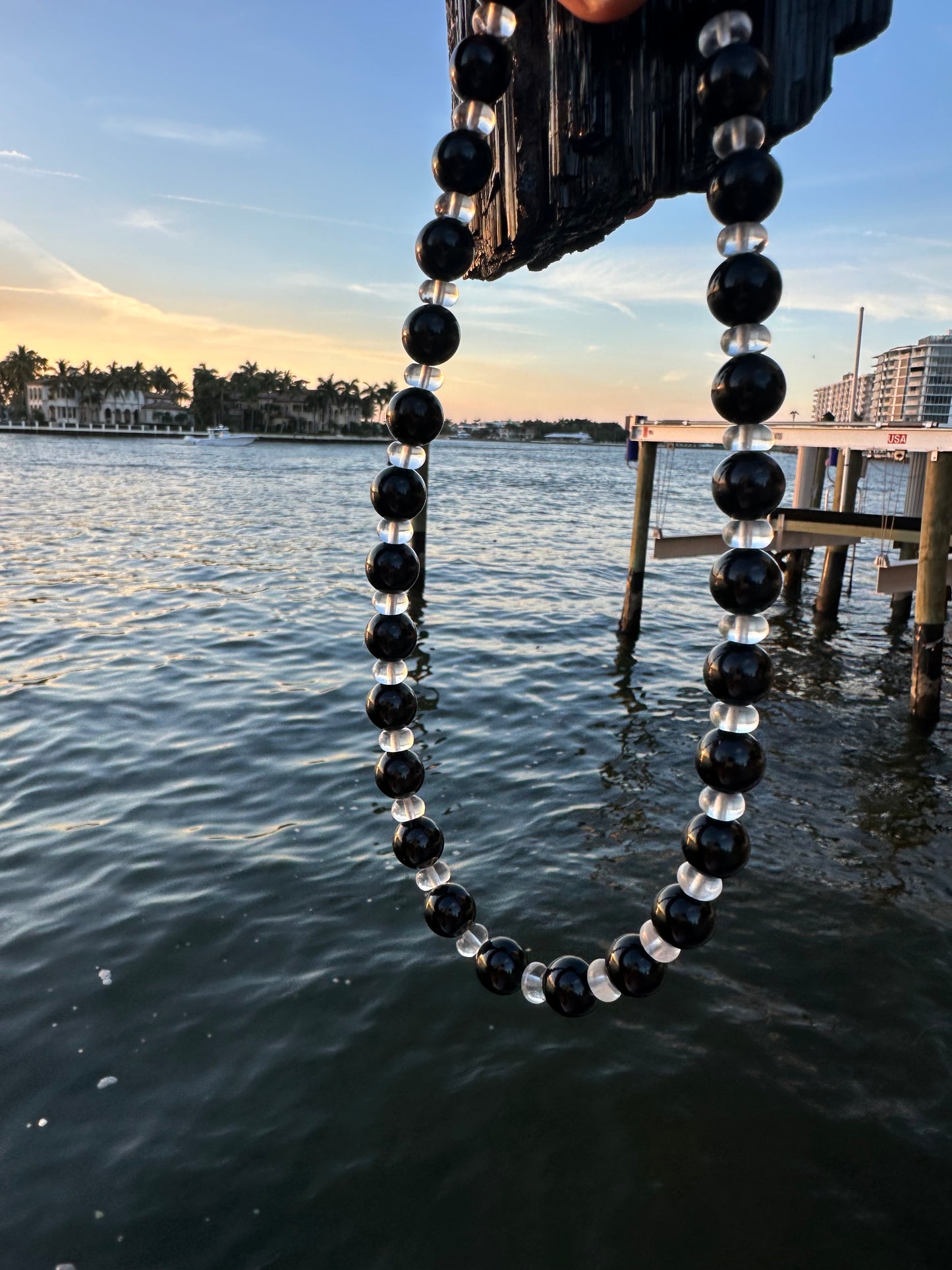 Black Tourmaline Protection Necklace - World's Best Quality & Made To Last (12MM)