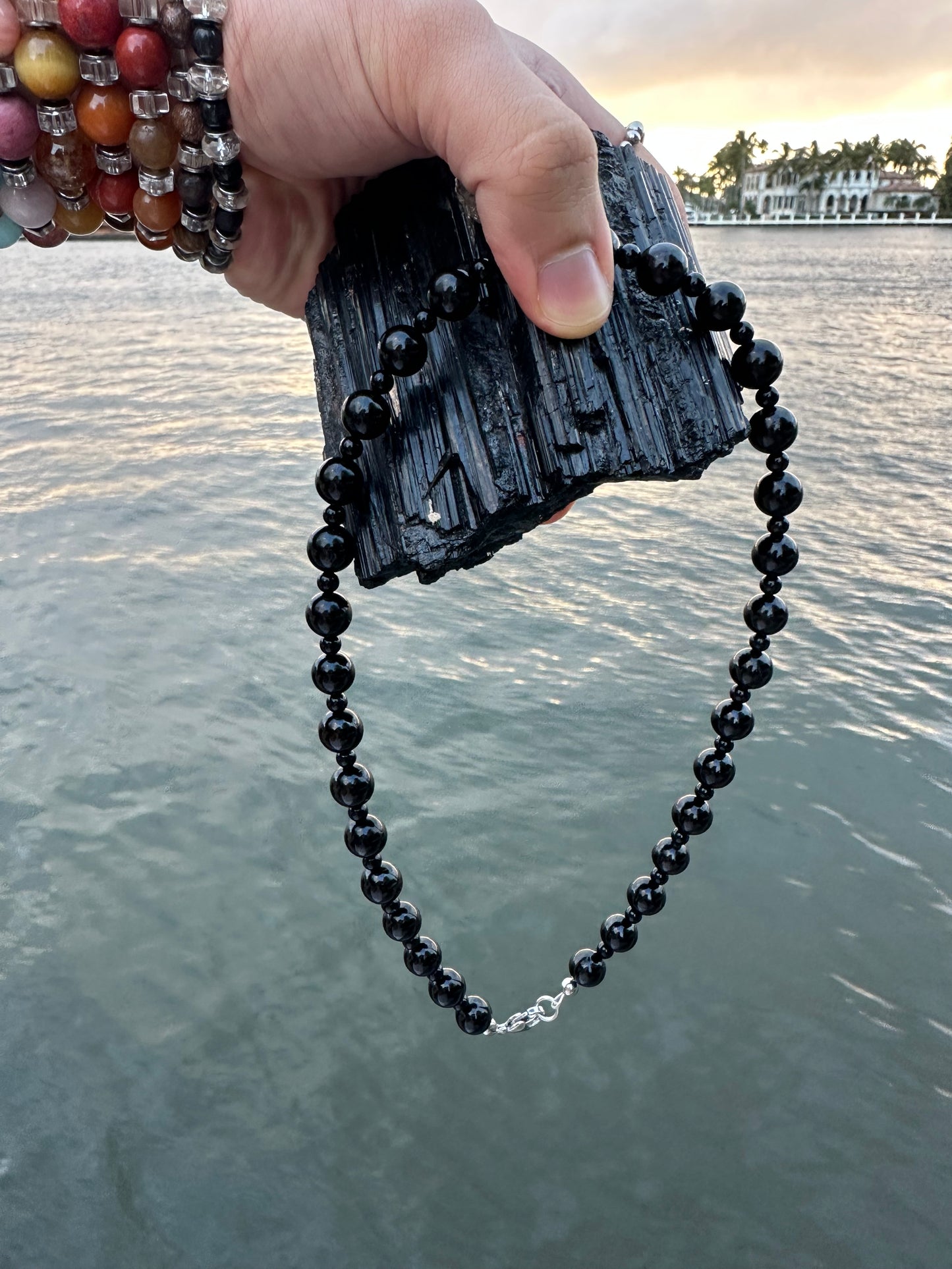 Black Tourmaline Protection Necklace - World's Best Quality & Made To Last (10MM)