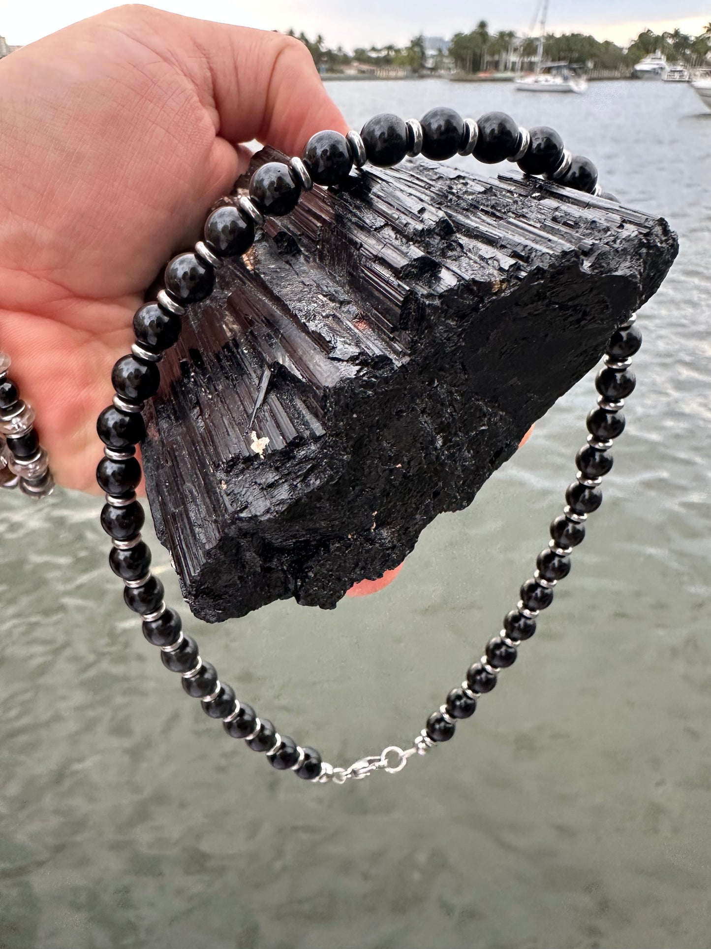 Black Tourmaline Protection Necklace - World's Best Quality & Made To Last (8MM)