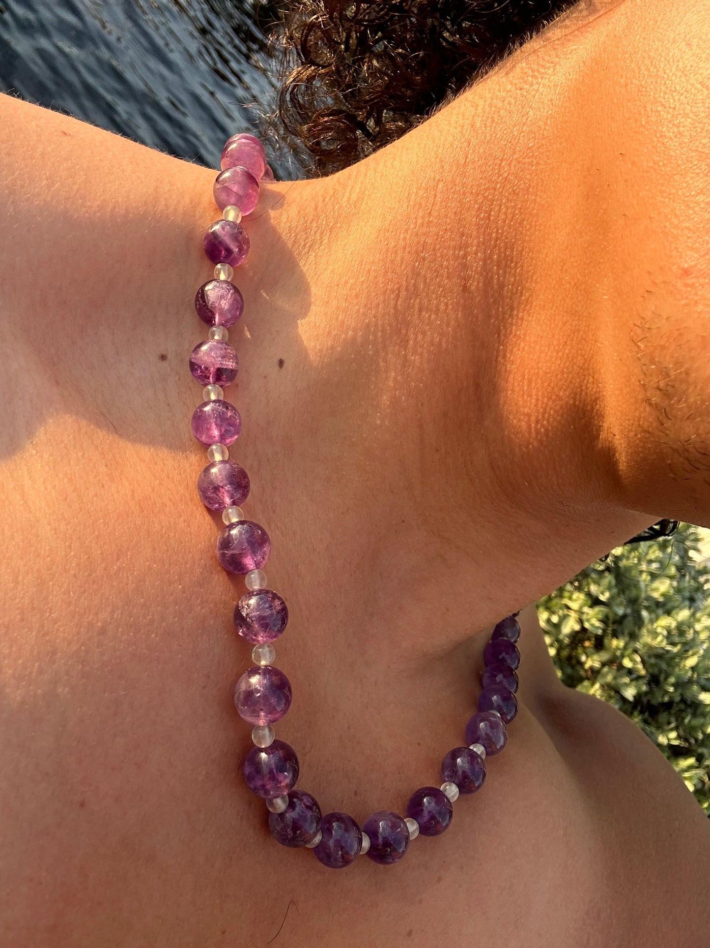 Luxury Amethyst-Prehnite Pure Gemstone Chain - World's Best Quality & Made To Last