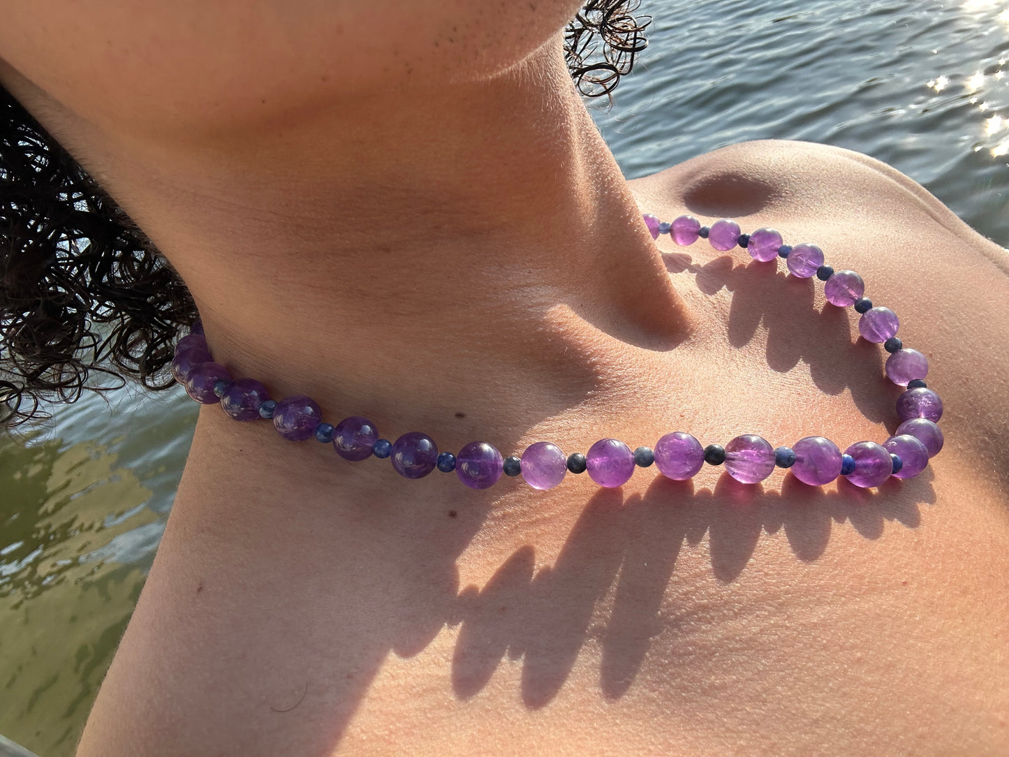 Luxury Amethyst-Sodalite Pure Gemstone Chain - World's Best Quality & Made To Last
