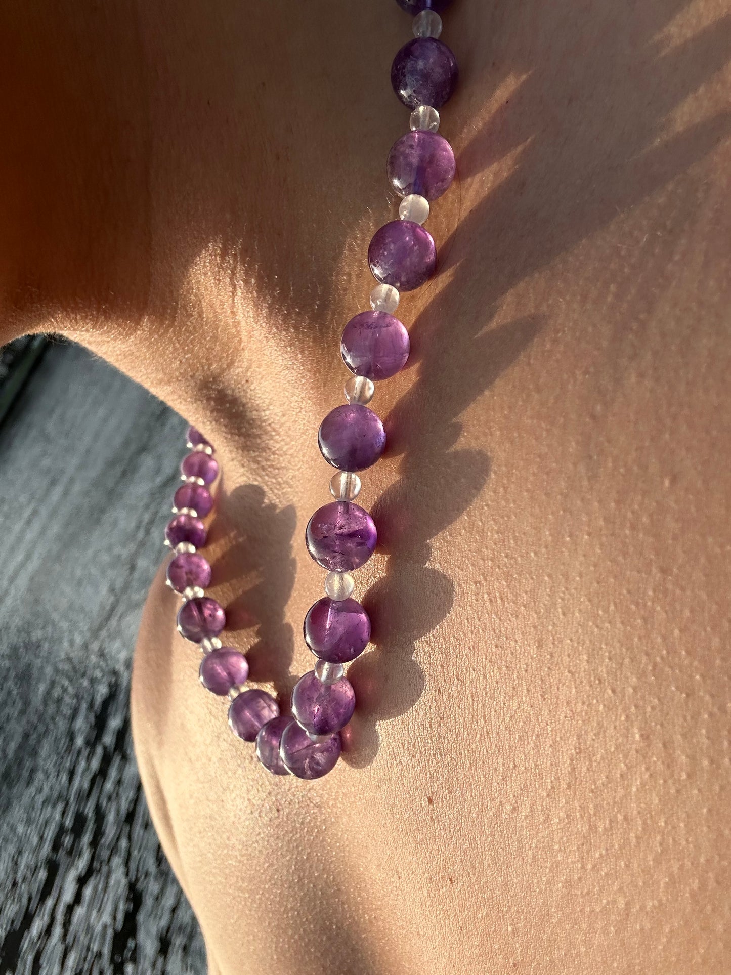 Luxury Amethyst-Moonstone Pure Gemstone Chain - World's Best Quality & Made To Last
