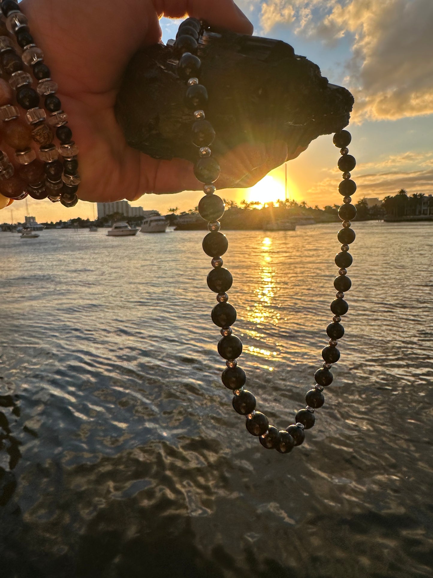 Black Tourmaline Protection Necklace - World's Best Quality & Made To Last (8MM)