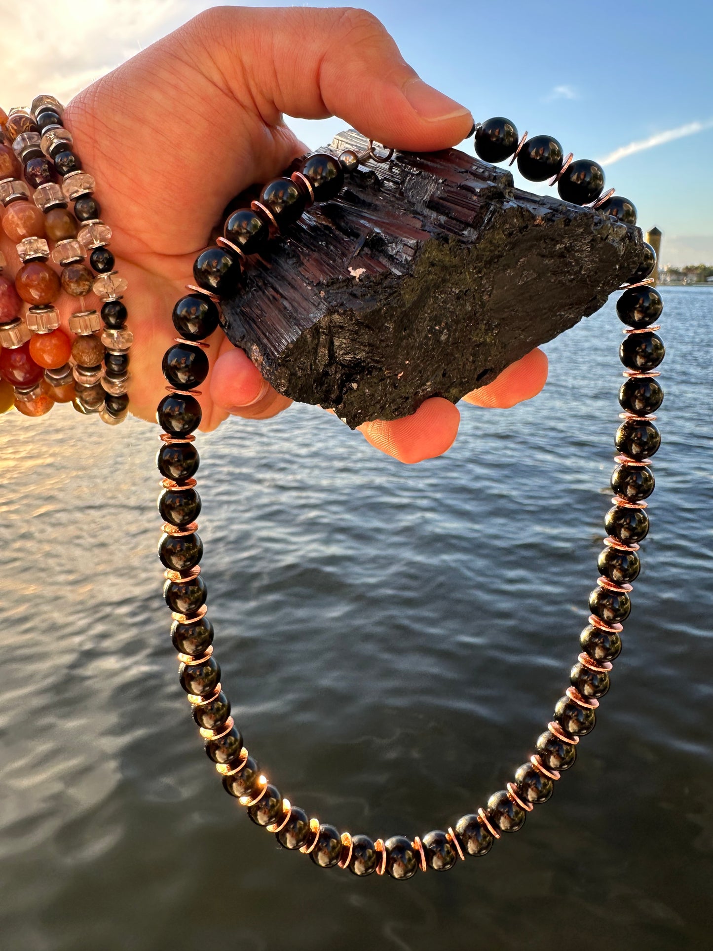 Black Tourmaline Protection Necklace - World's Best Quality & Made To Last (10MM)