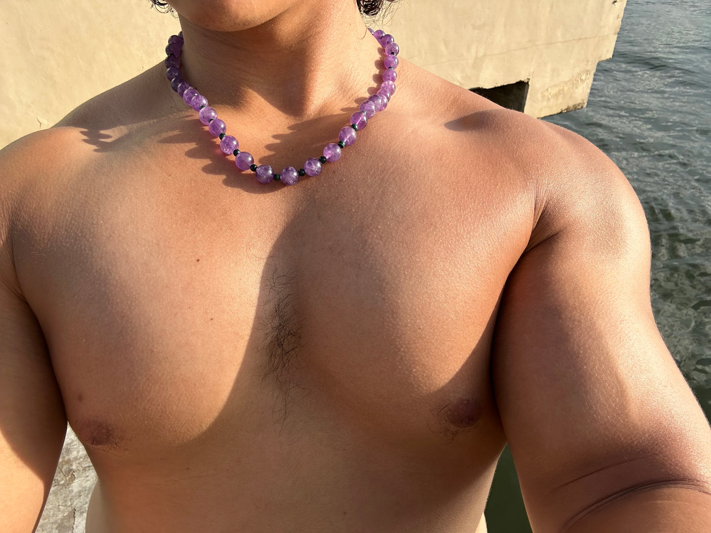 Luxury Amethyst-Malachite Pure Gemstone Chain - World's Best Quality & Made To Last
