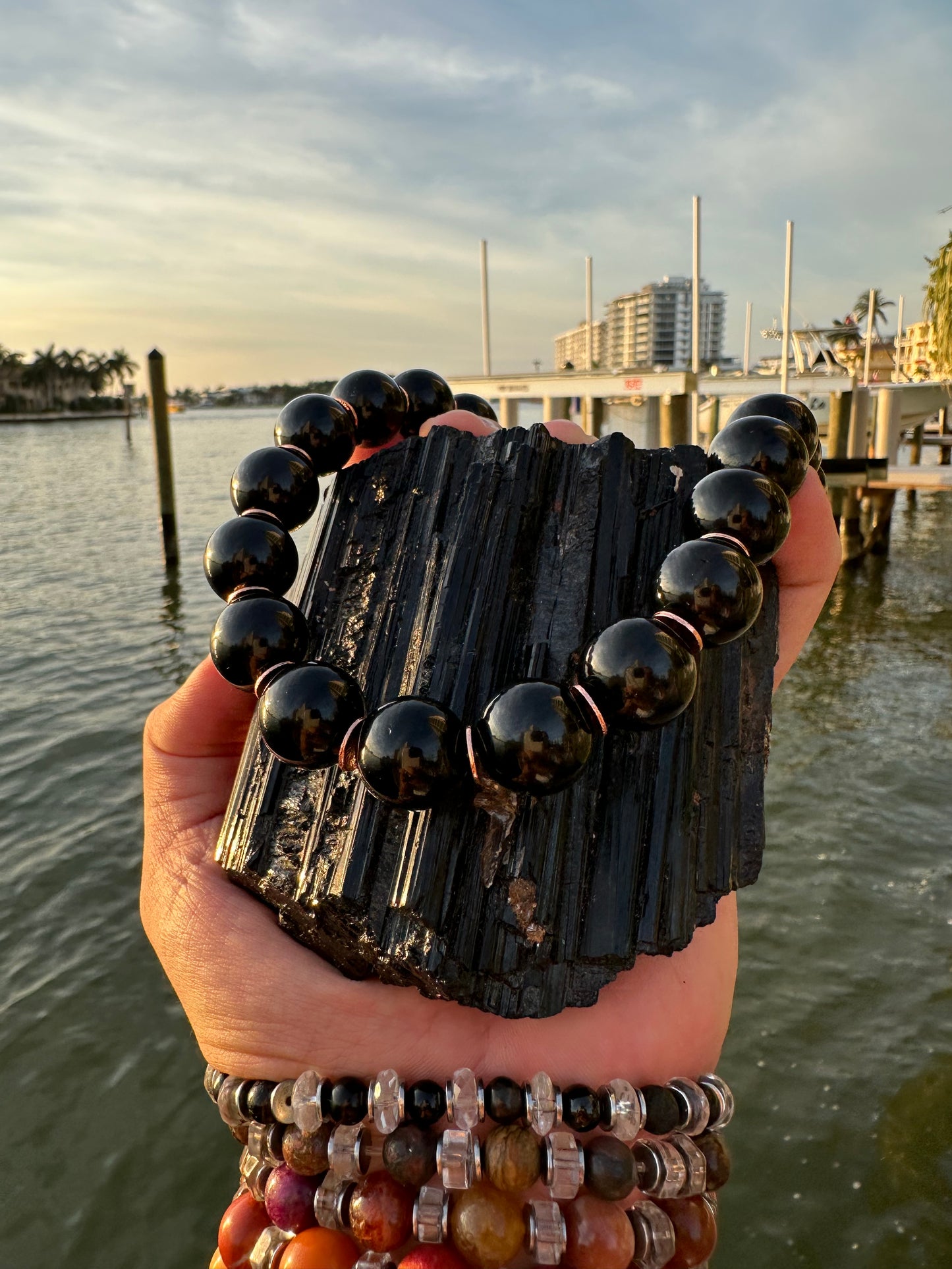 Black Tourmaline Protection Necklace - World's Best Quality & Made To Last (16MM)
