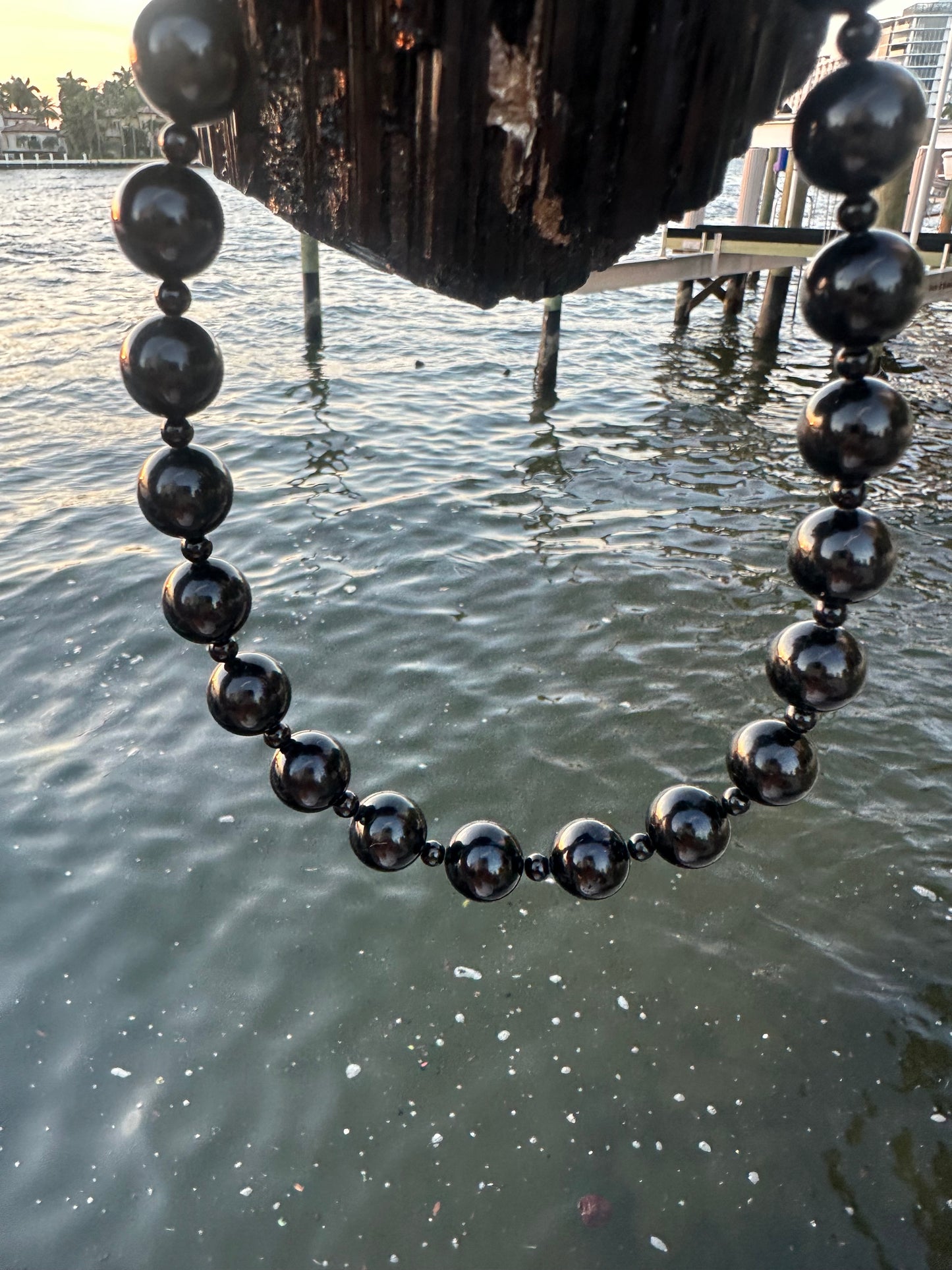 Black Tourmaline Protection Necklace - World's Best Quality & Made To Last (14MM)