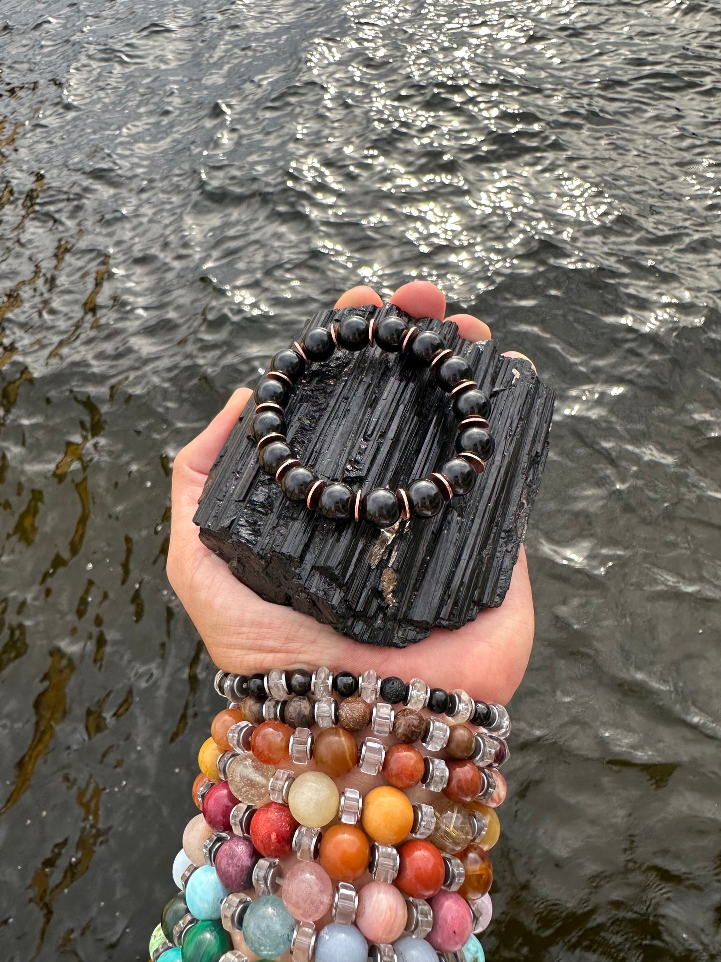 Black Tourmaline Copper Protection Bracelet - World's Best Quality & Made To Last