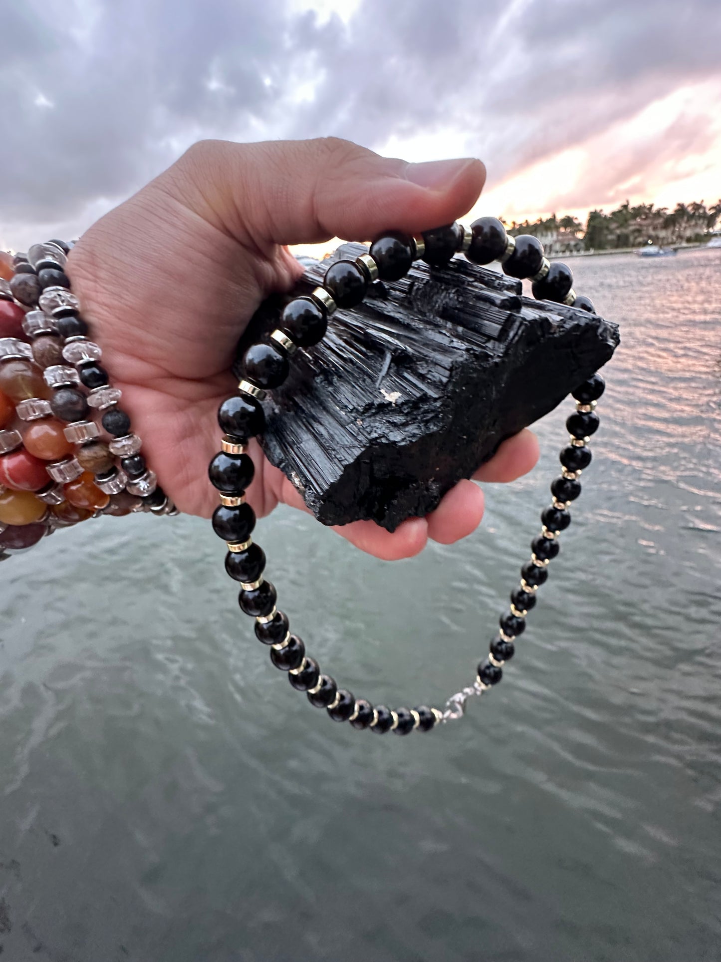 Black Tourmaline Protection Necklace - World's Best Quality & Made To Last (10MM)
