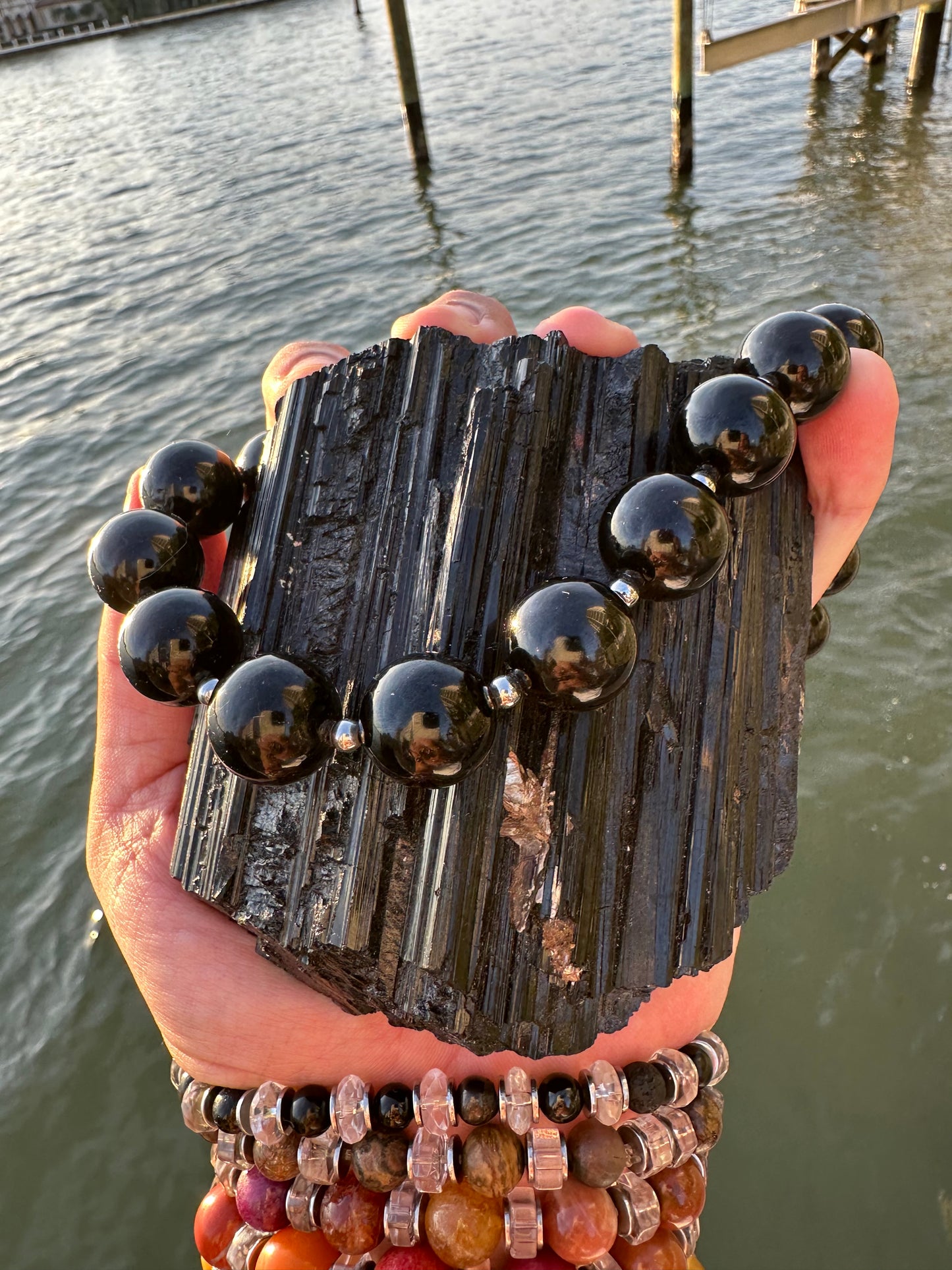 Black Tourmaline Protection Necklace - World's Best Quality & Made To Last (16MM)