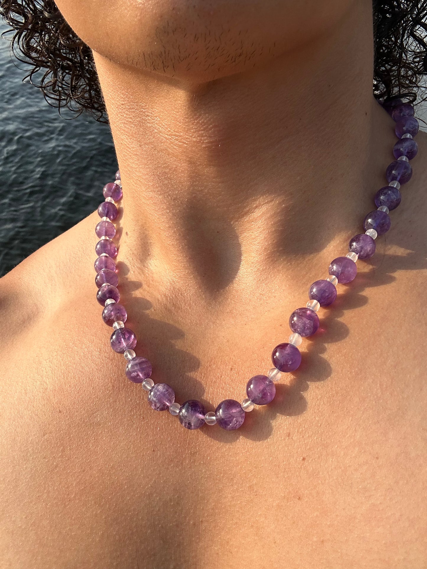 Luxury Amethyst-Moonstone Pure Gemstone Chain - World's Best Quality & Made To Last