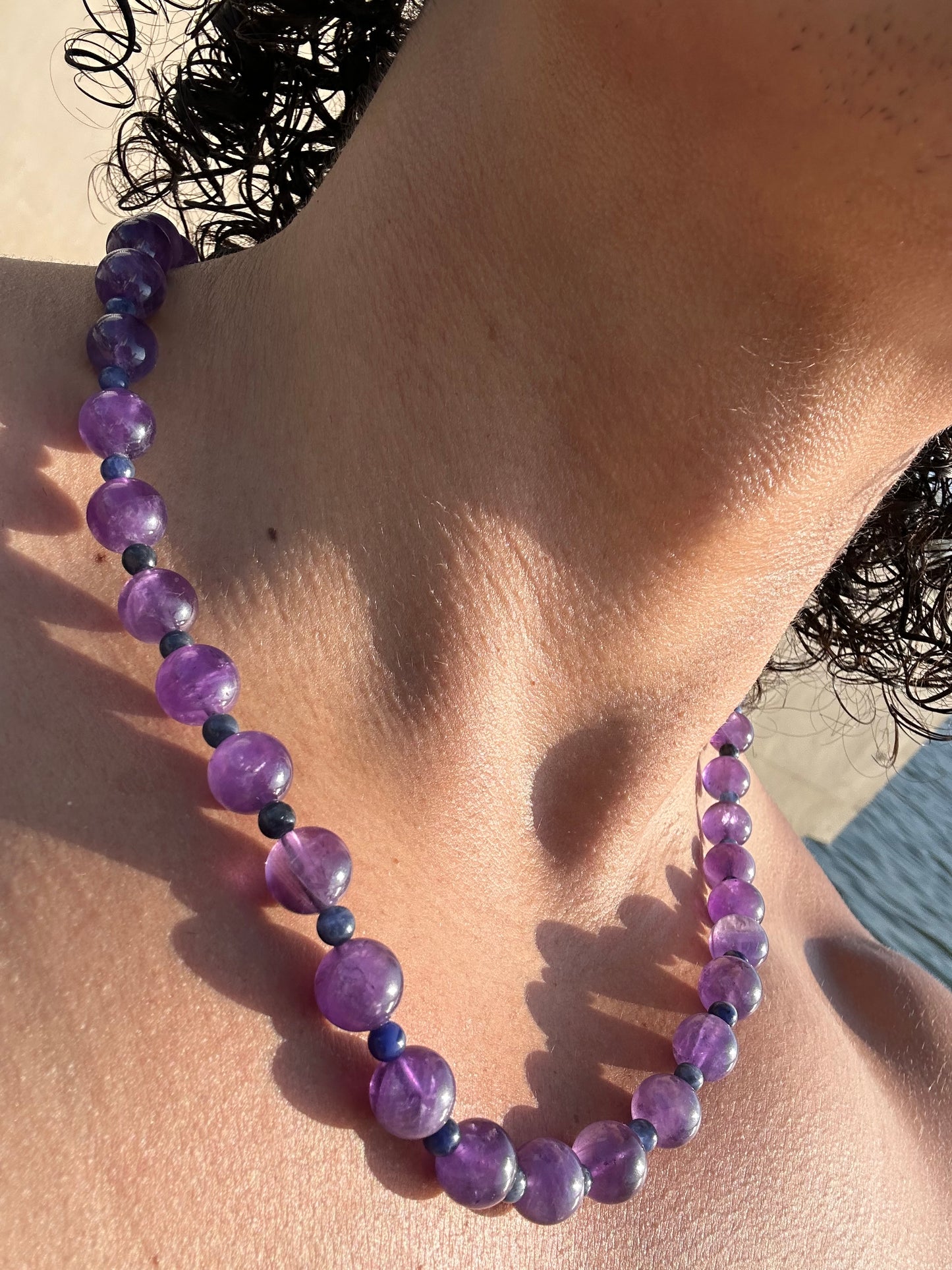 Luxury Amethyst-Sodalite Pure Gemstone Chain - World's Best Quality & Made To Last
