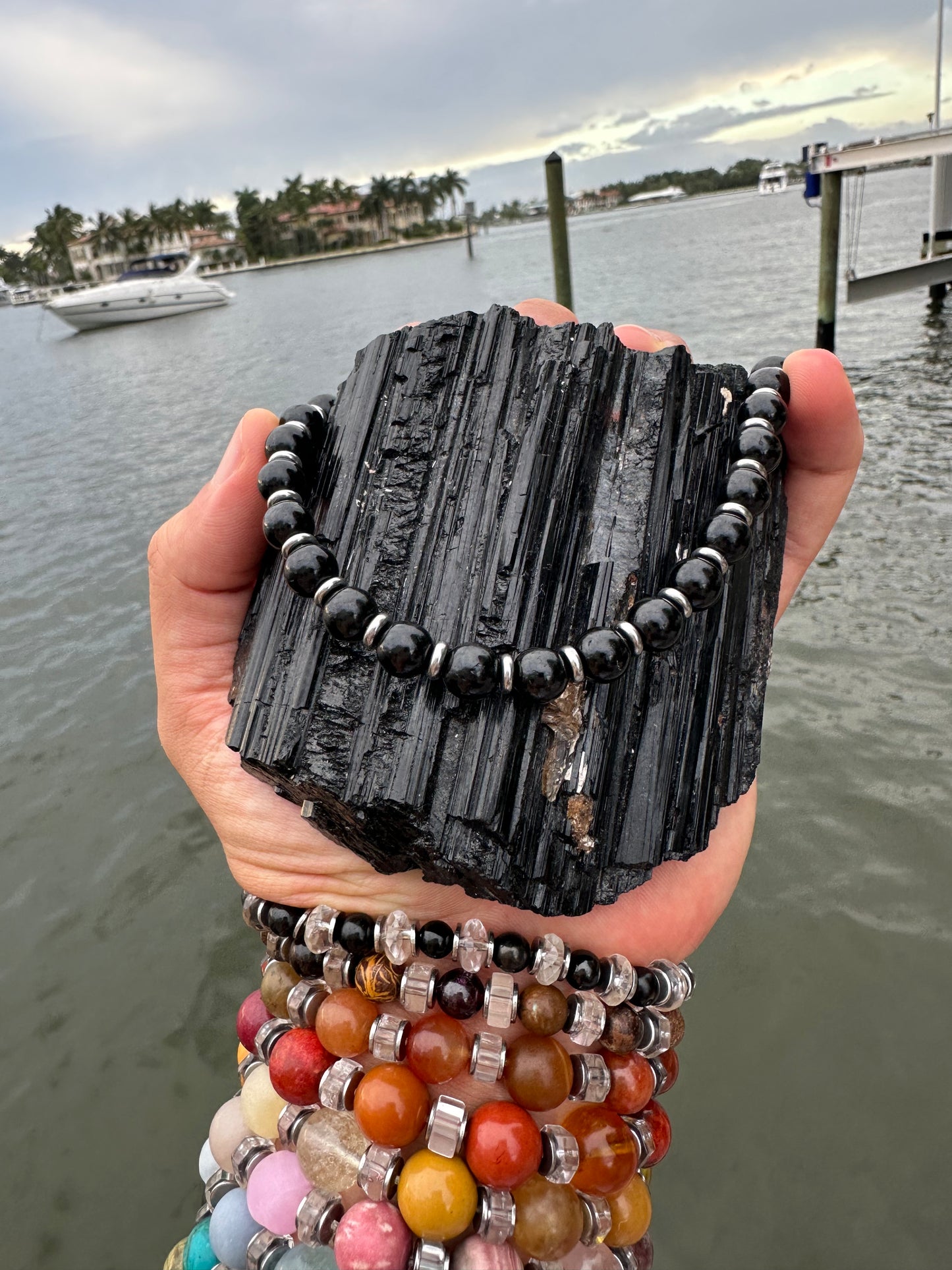 Black Tourmaline Protection Necklace - World's Best Quality & Made To Last (8MM)