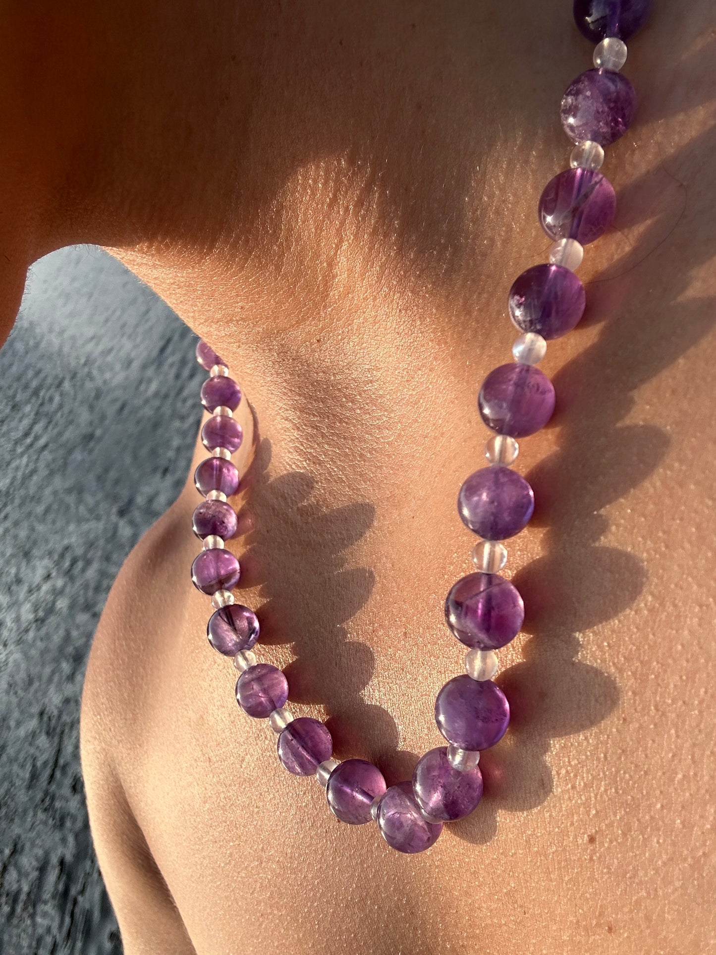 Luxury Amethyst-Moonstone Pure Gemstone Chain - World's Best Quality & Made To Last