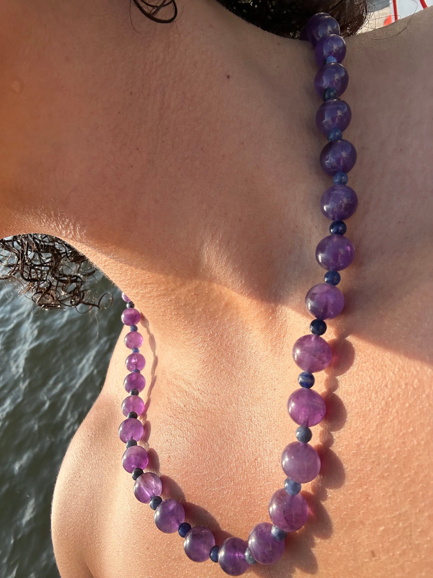 Luxury Amethyst-Sodalite Pure Gemstone Chain - World's Best Quality & Made To Last