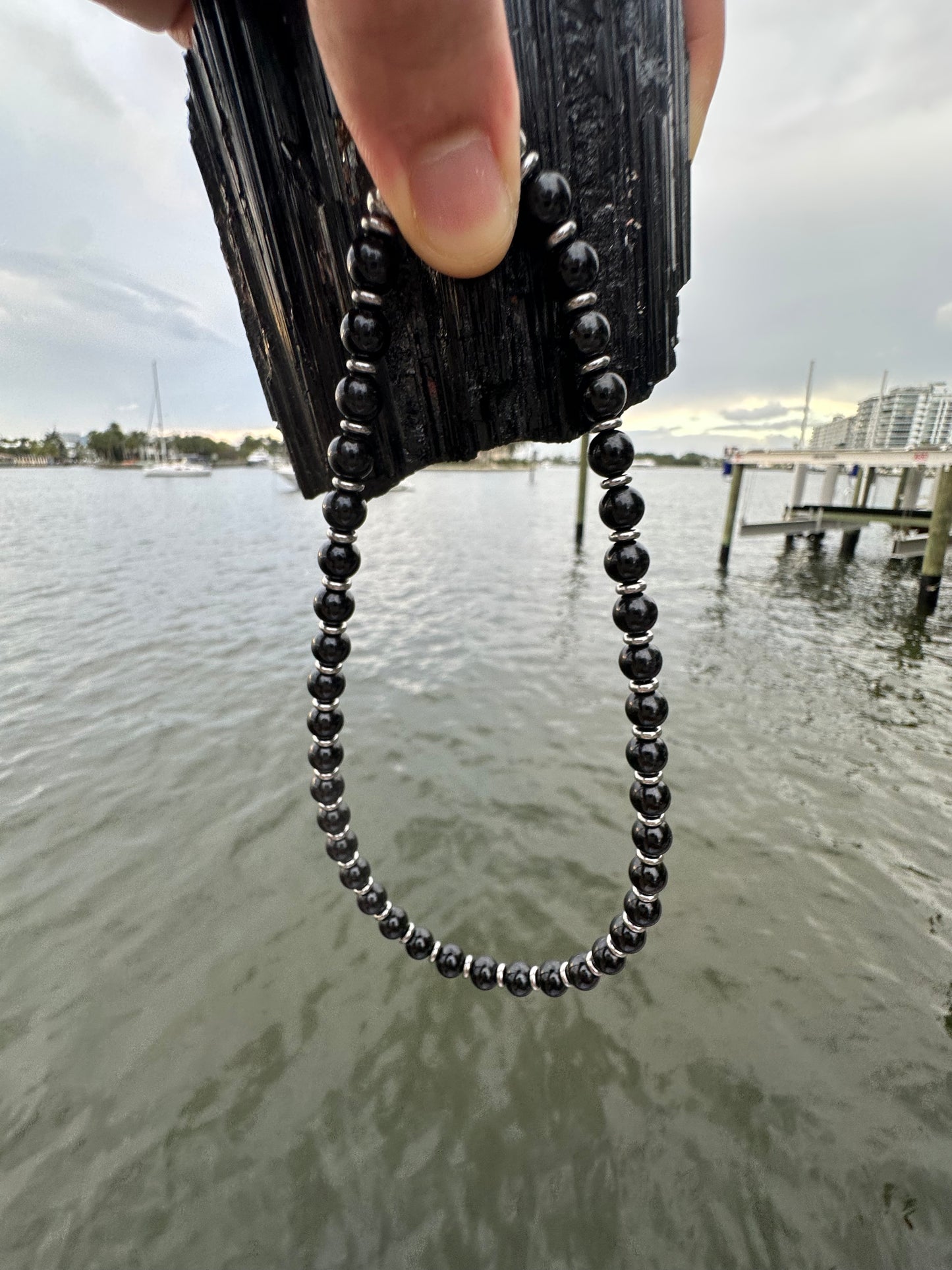 Black Tourmaline Protection Necklace - World's Best Quality & Made To Last (8MM)