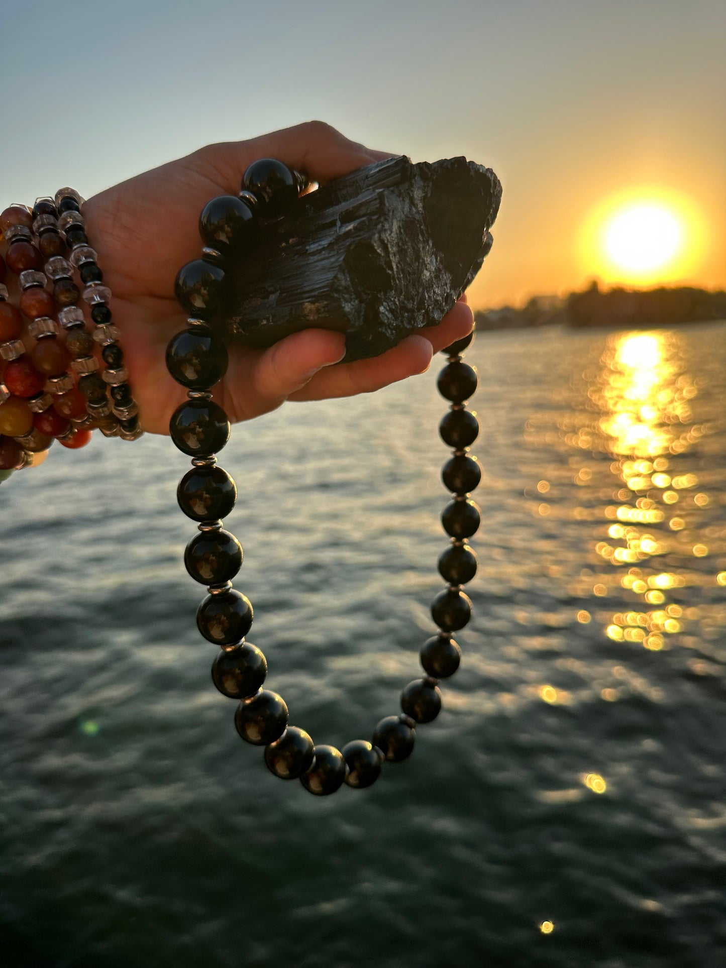 Black Tourmaline Protection Necklace - World's Best Quality & Made To Last (18MM)