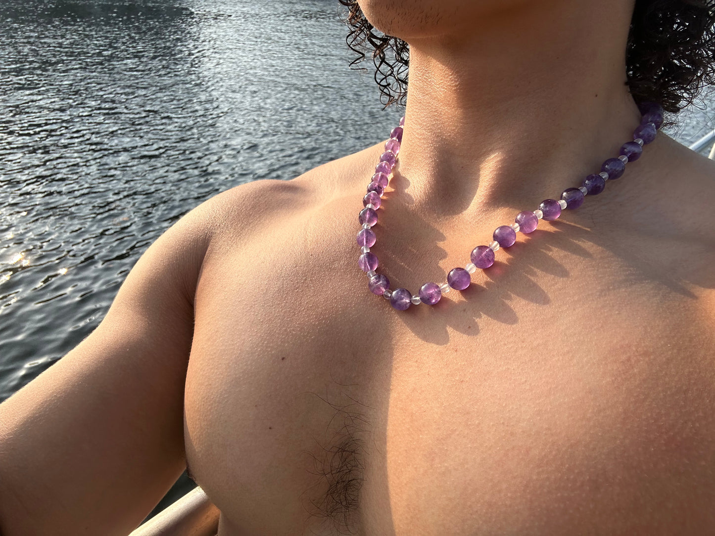 Luxury Amethyst-Moonstone Pure Gemstone Chain - World's Best Quality & Made To Last