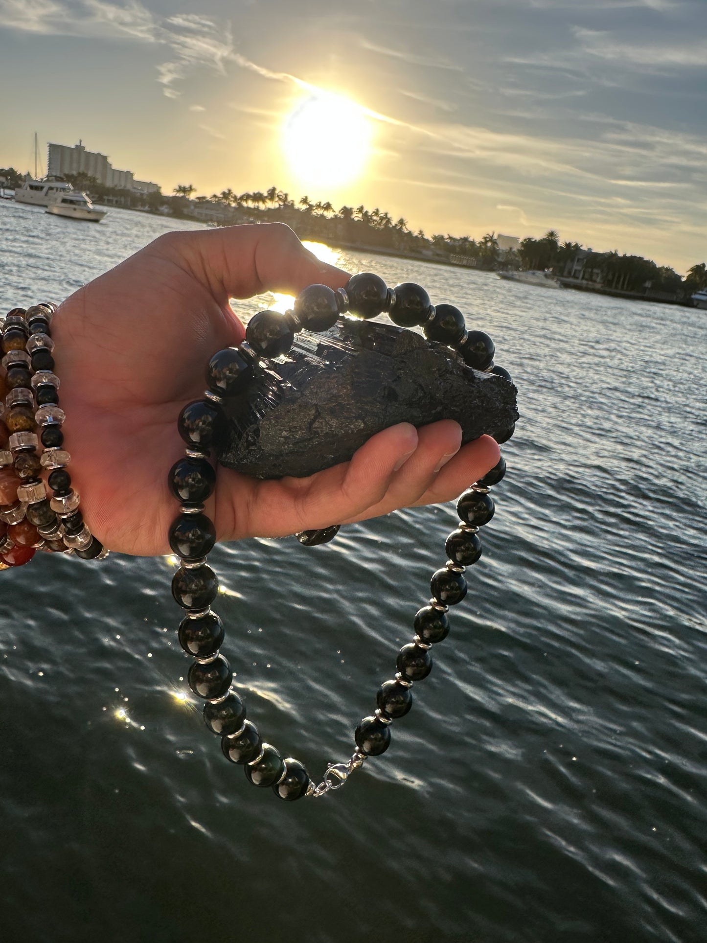 Black Tourmaline Protection Necklace - World's Best Quality & Made To Last (14MM)