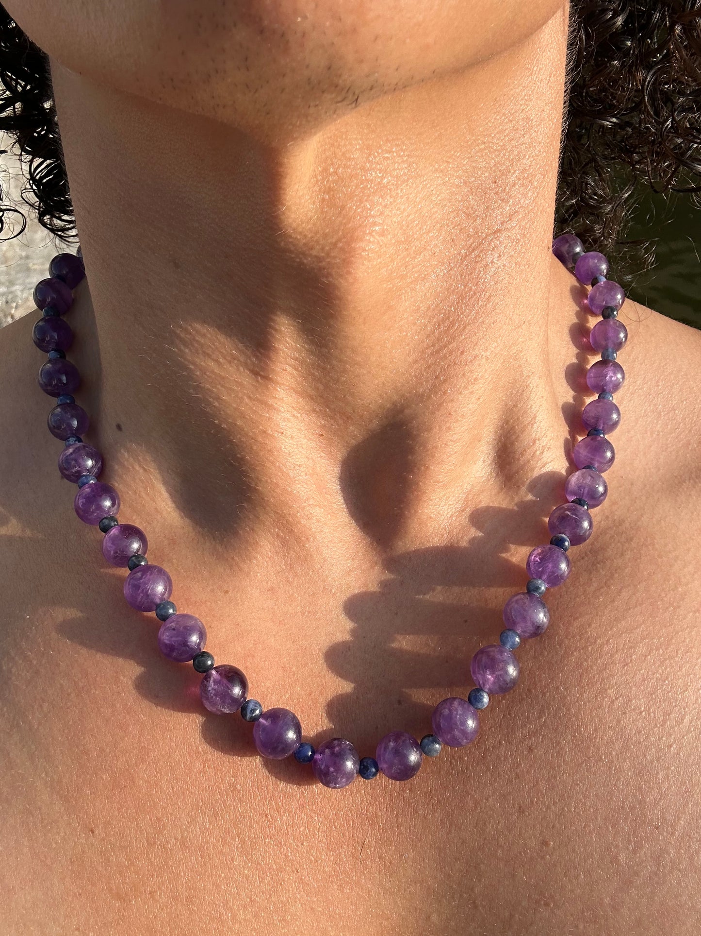 Luxury Amethyst-Sodalite Pure Gemstone Chain - World's Best Quality & Made To Last