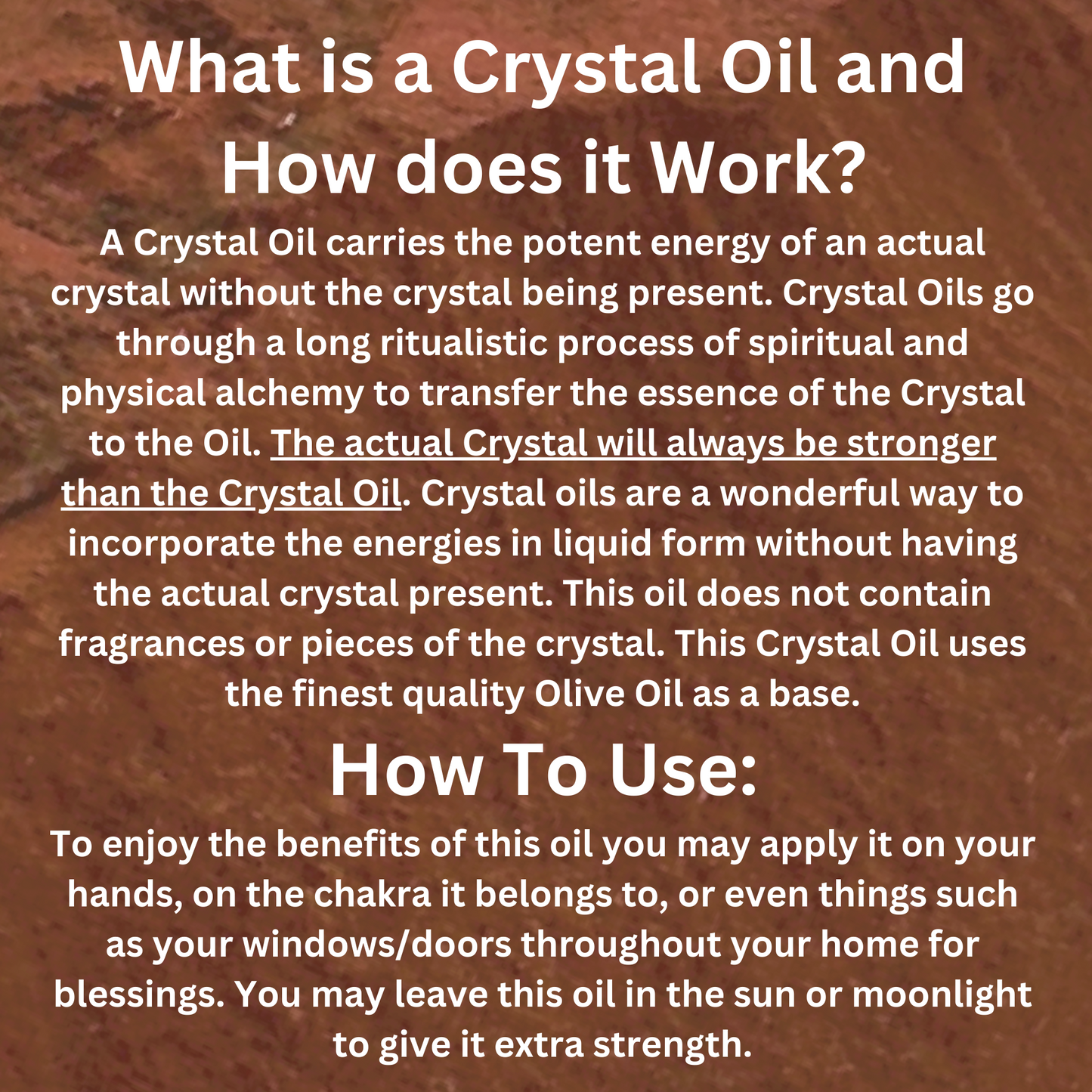 Red Jasper Crystal Oil