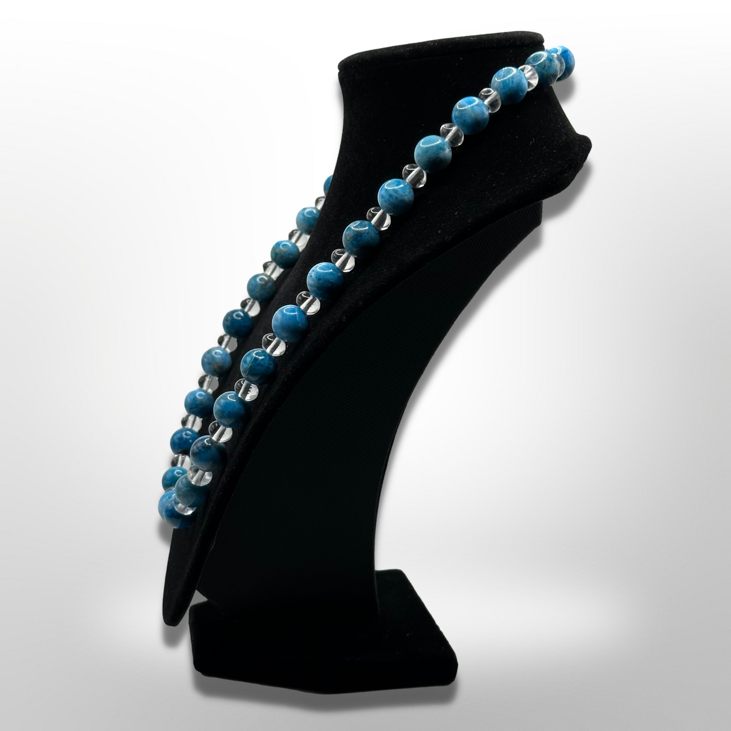 Enhance Gifts: Amplified Sky Blue Apatite Necklace