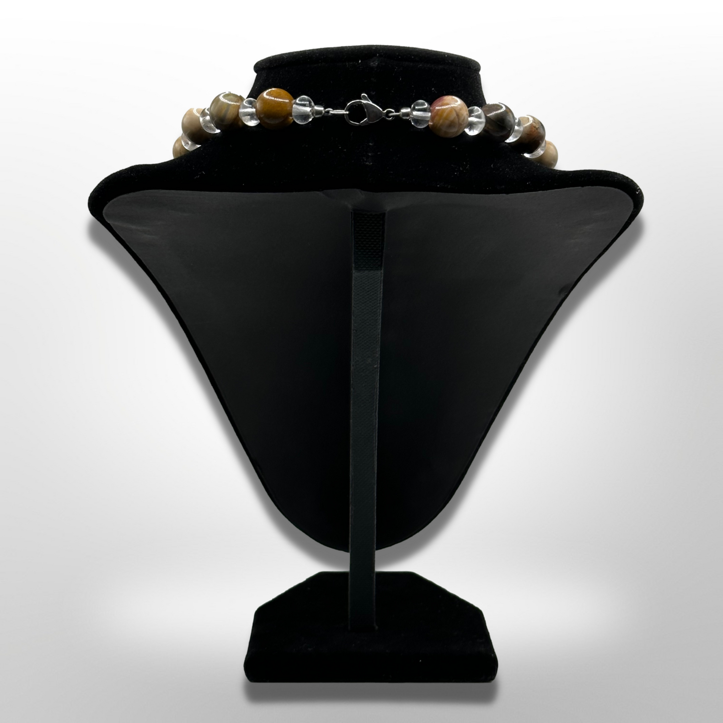 Embrace Nature: Petrified Wood Amplified Necklace
