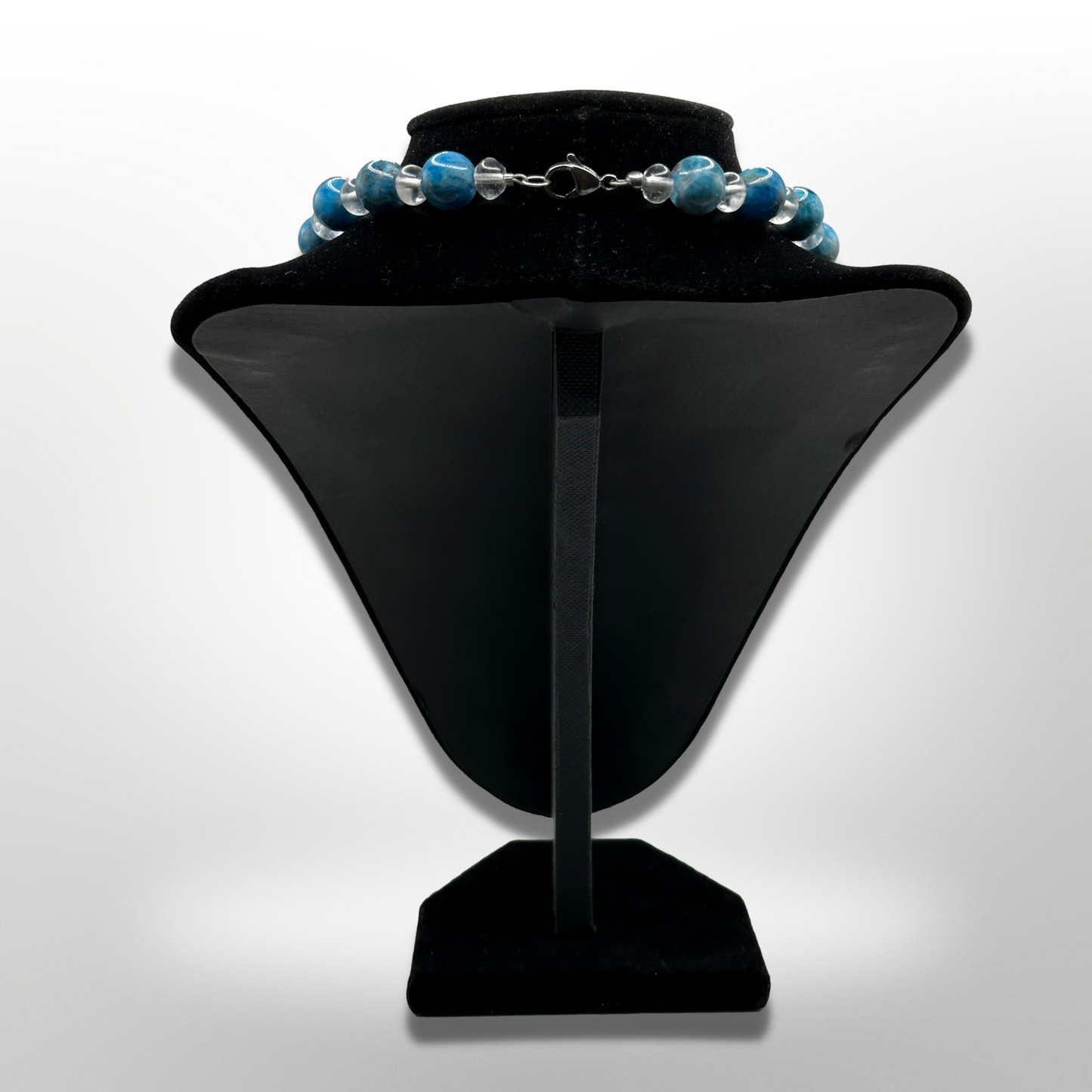 Enhance Gifts: Amplified Sky Blue Apatite Necklace