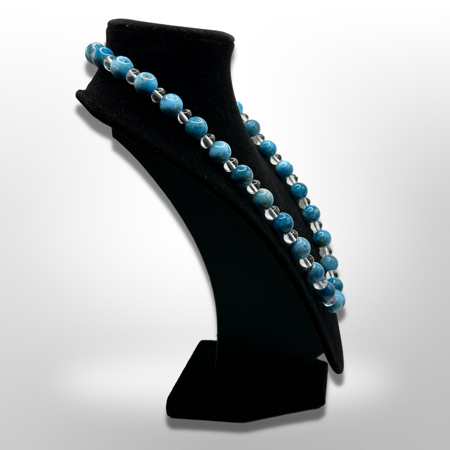 Enhance Gifts: Amplified Sky Blue Apatite Necklace