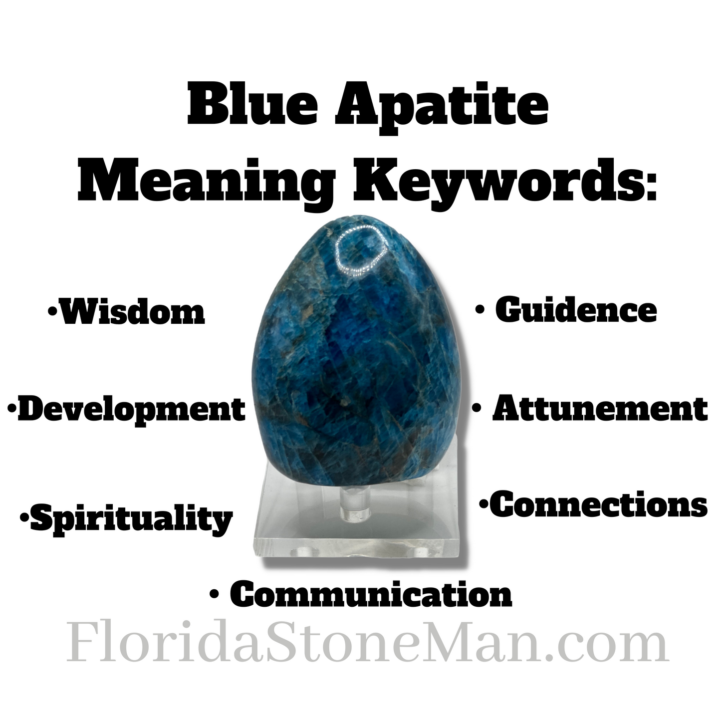 Enhance Gifts: Amplified Sky Blue Apatite Necklace