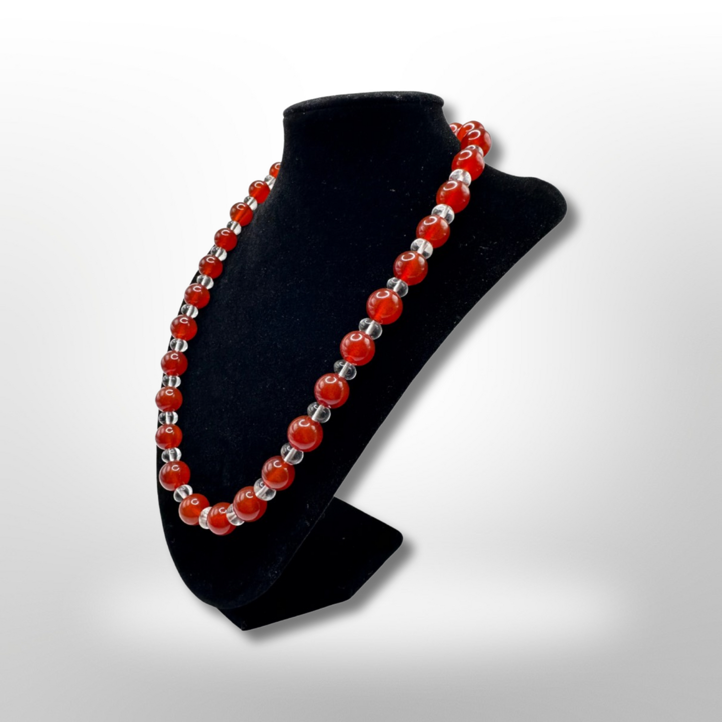 Restore Energy: Amplified Fire Carnelian Necklace