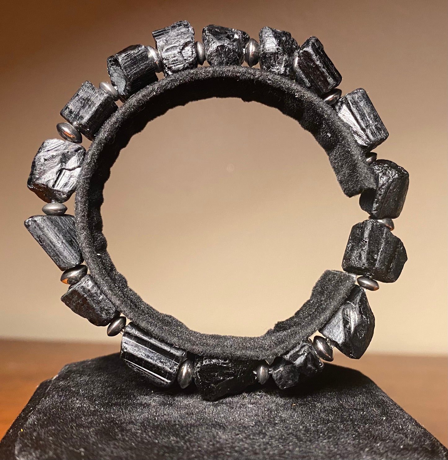 Black Tourmaline Genuine Bracelet