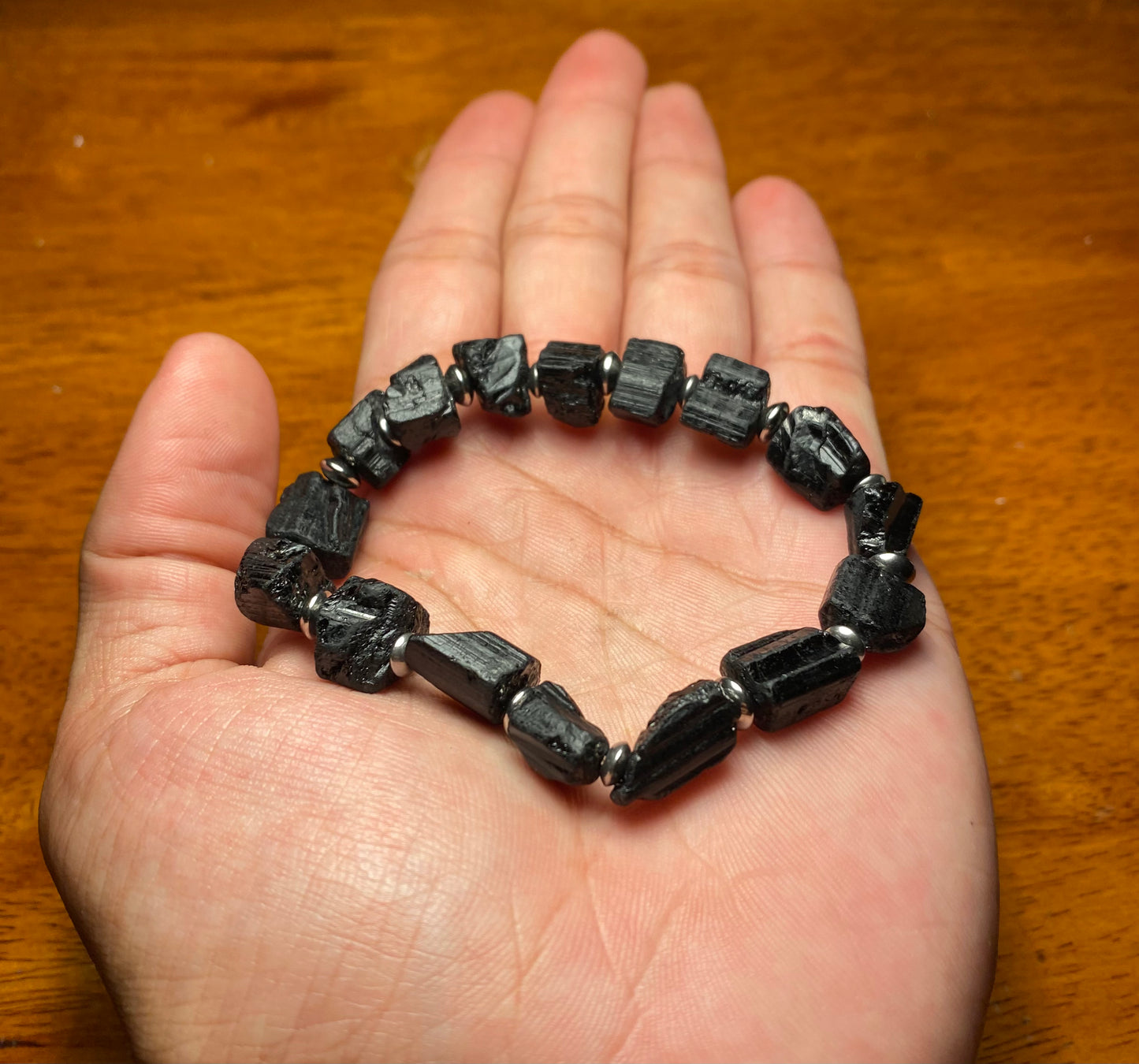 Black Tourmaline Genuine Bracelet