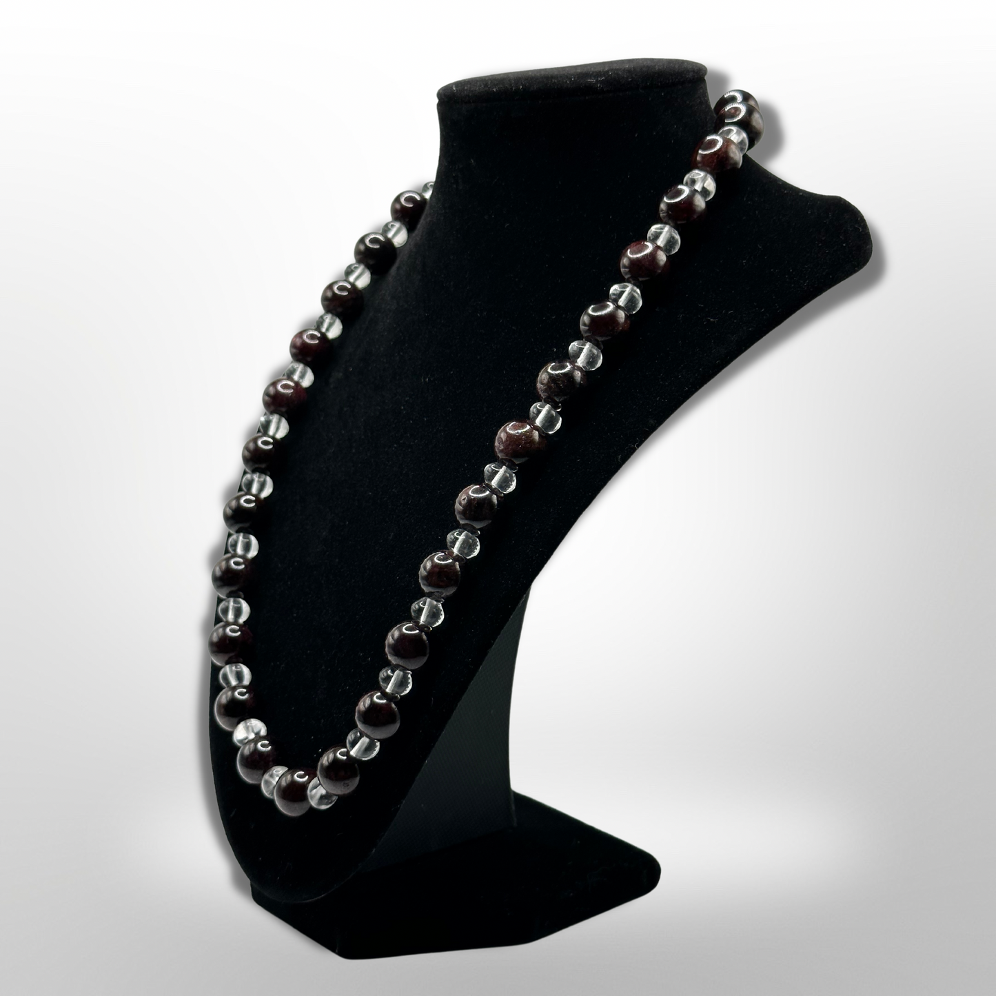 Restore Passion: Amplified Almandine Garnet Necklace