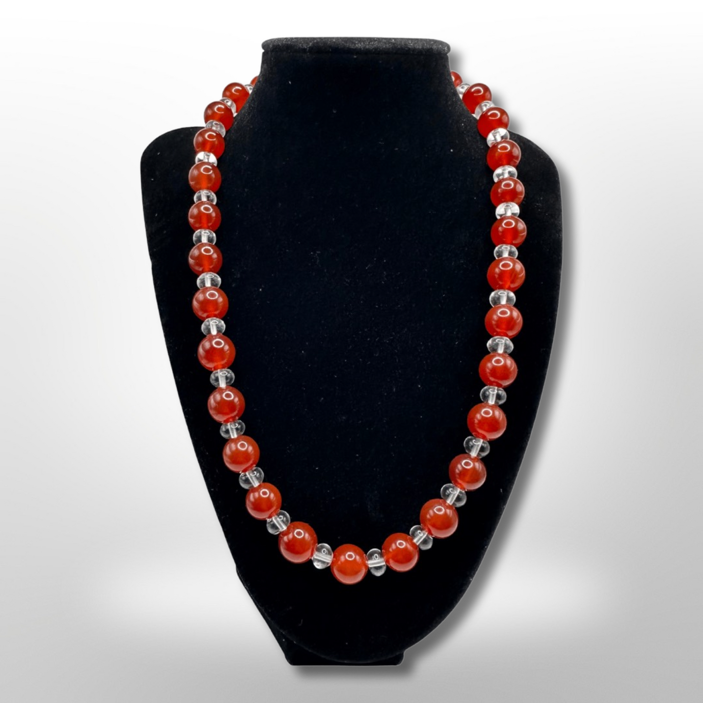 Restore Energy: Amplified Fire Carnelian Necklace