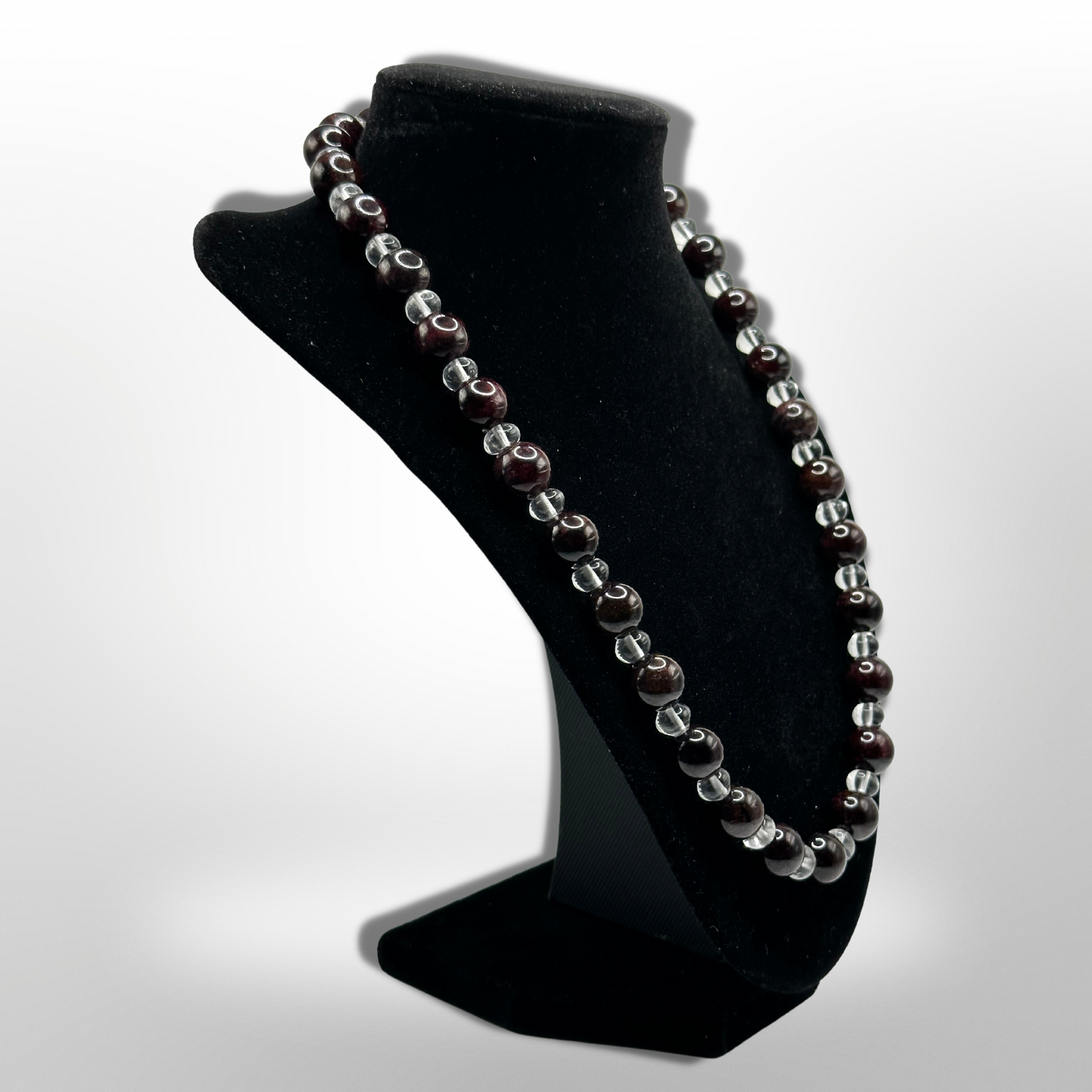 Restore Passion: Amplified Almandine Garnet Necklace