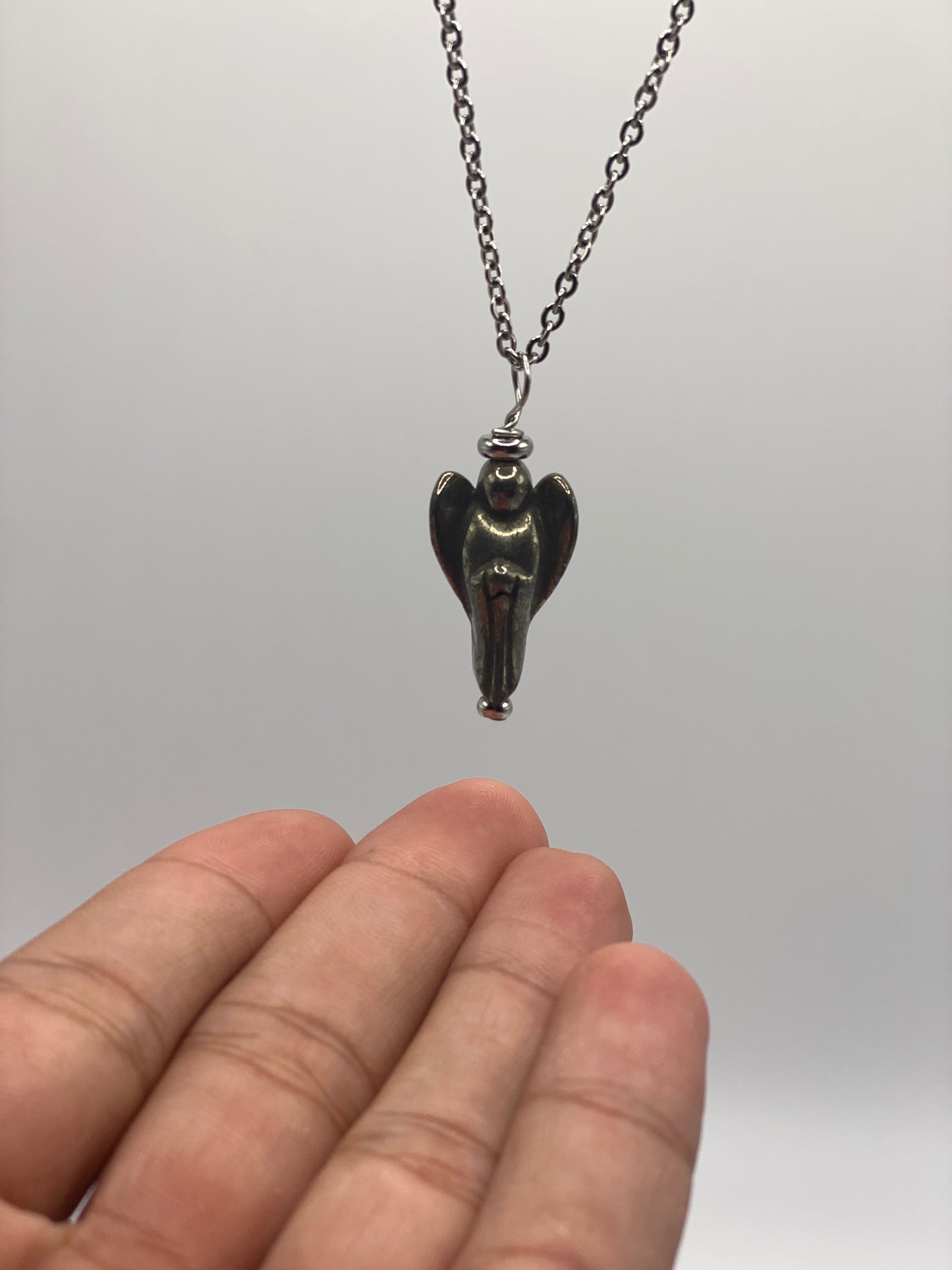 Pyrite Angelic Charm Necklace