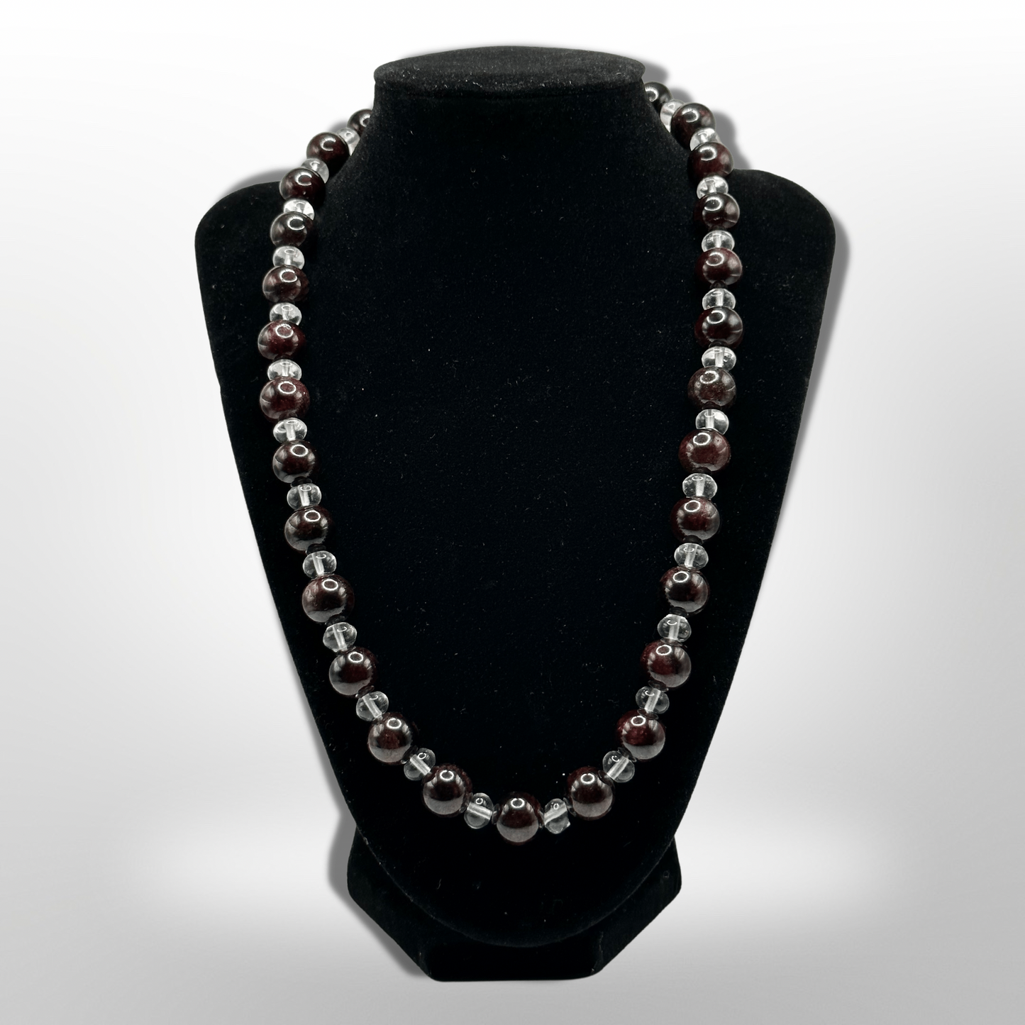 Restore Passion: Amplified Almandine Garnet Necklace