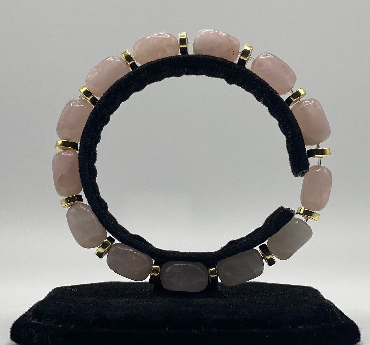 Self-Love Bracelet (Rose Quartz & Golden Hematite)