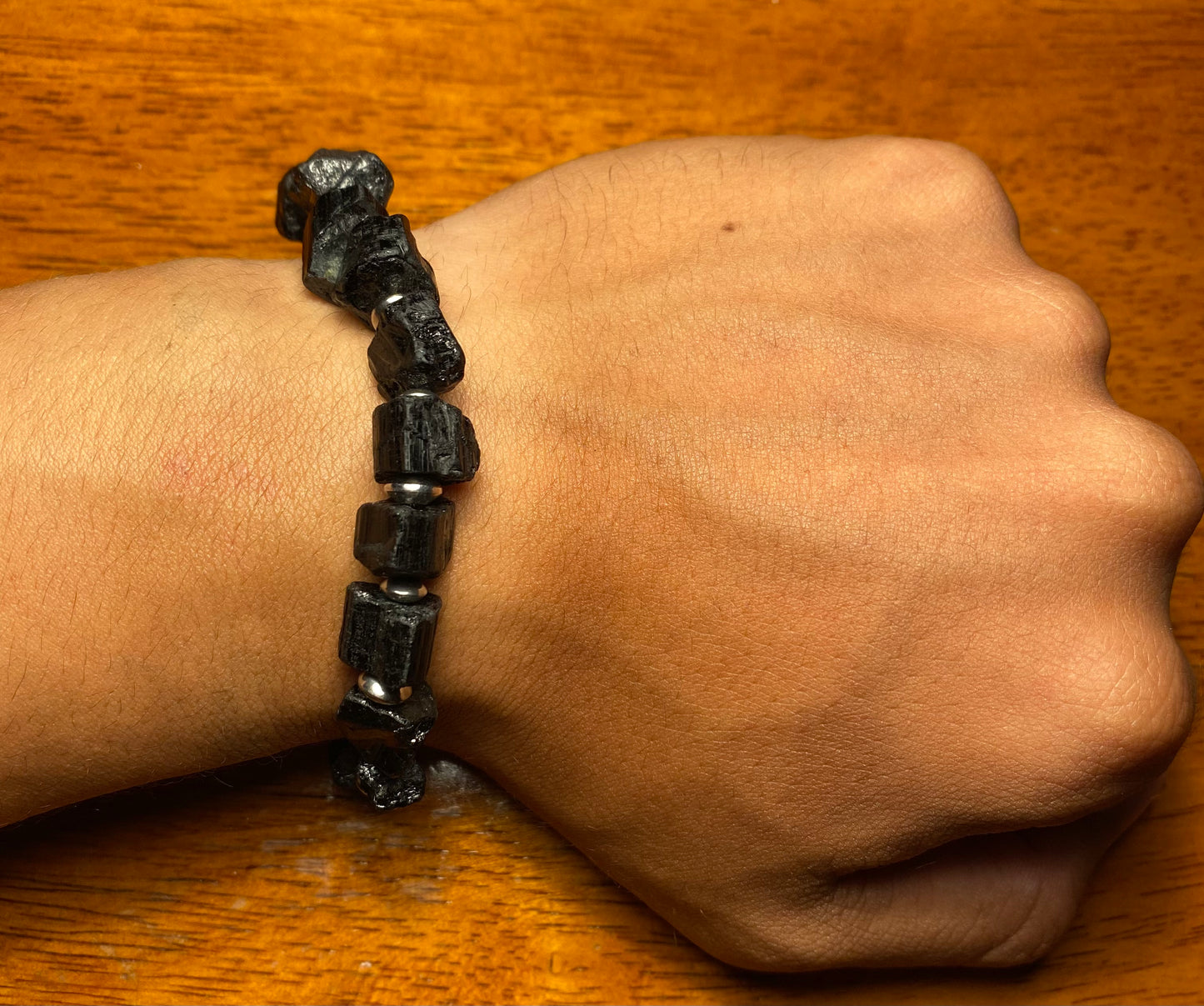 Black Tourmaline Genuine Bracelet