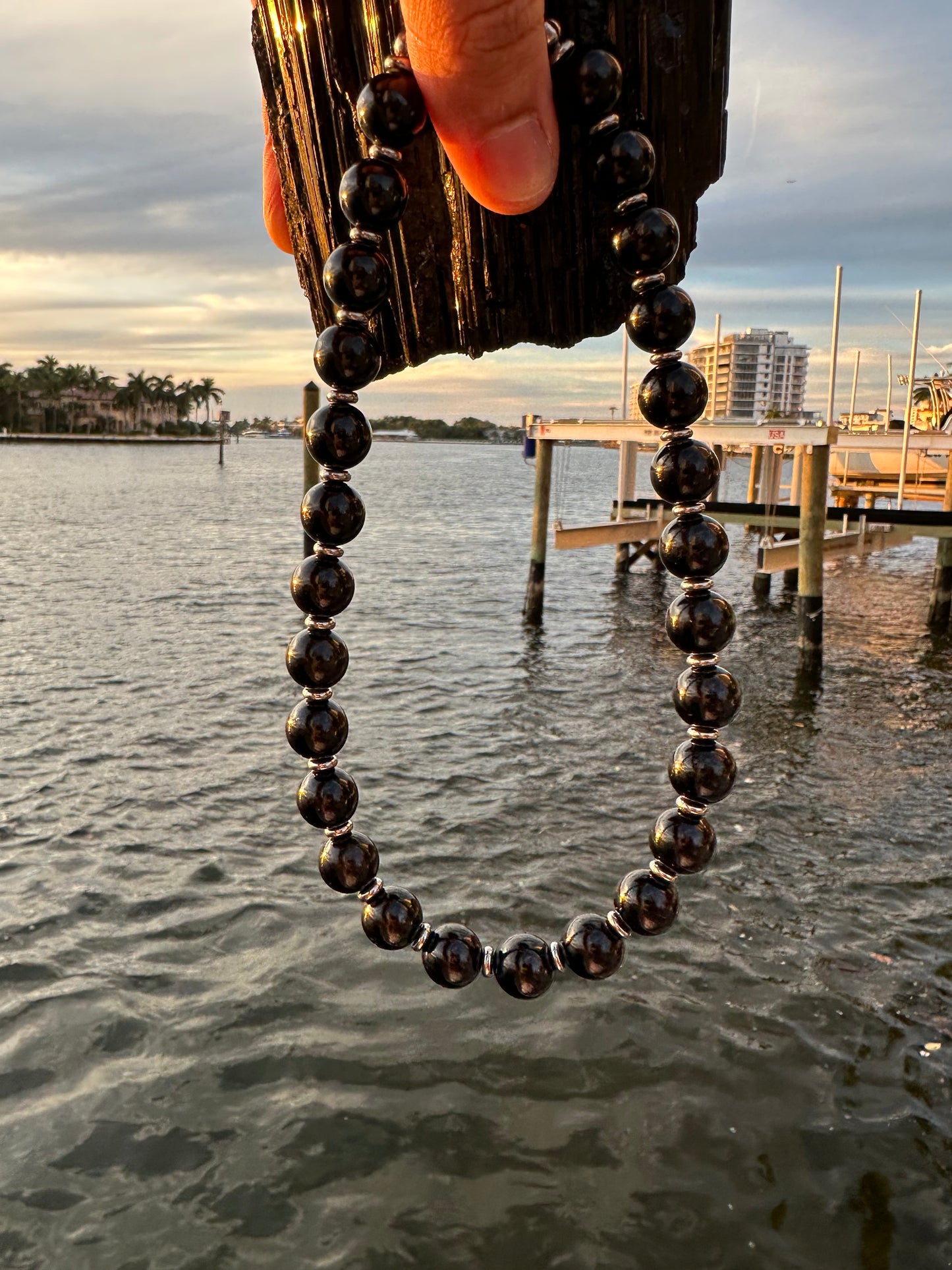 Black Tourmaline Protection Necklace - World's Best Quality & Made To Last (12MM)