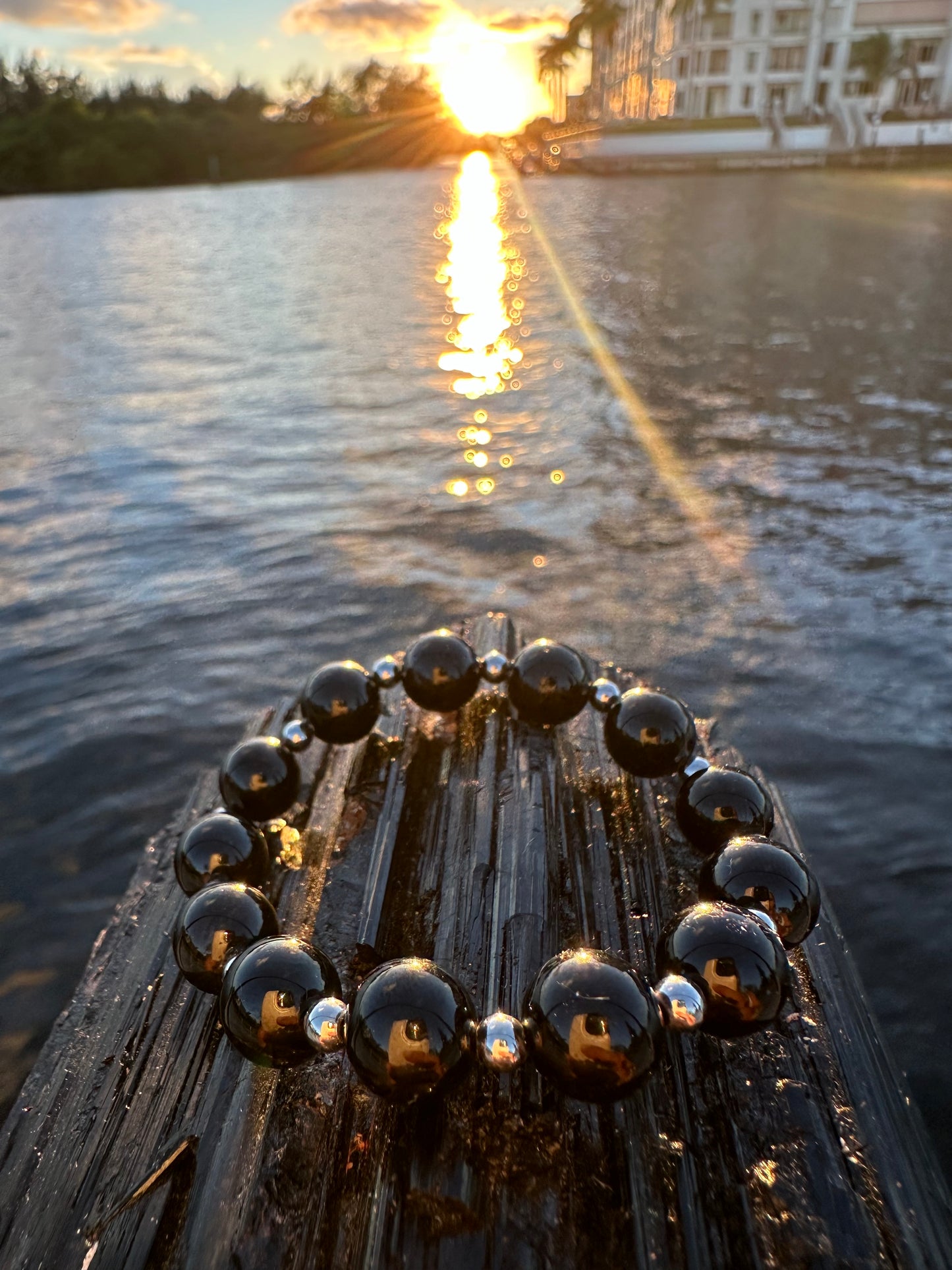 Black Tourmaline Steel Protection Bracelet - World's Best Quality & Made To Last