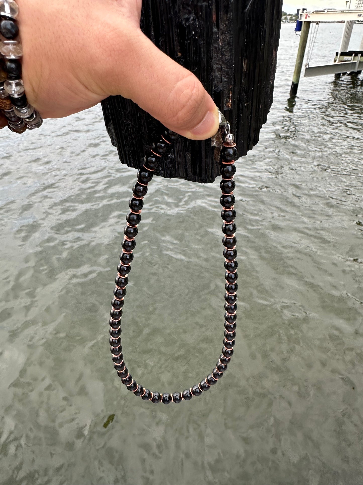 Black Tourmaline Protection Necklace - World's Best Quality & Made To Last (8MM)