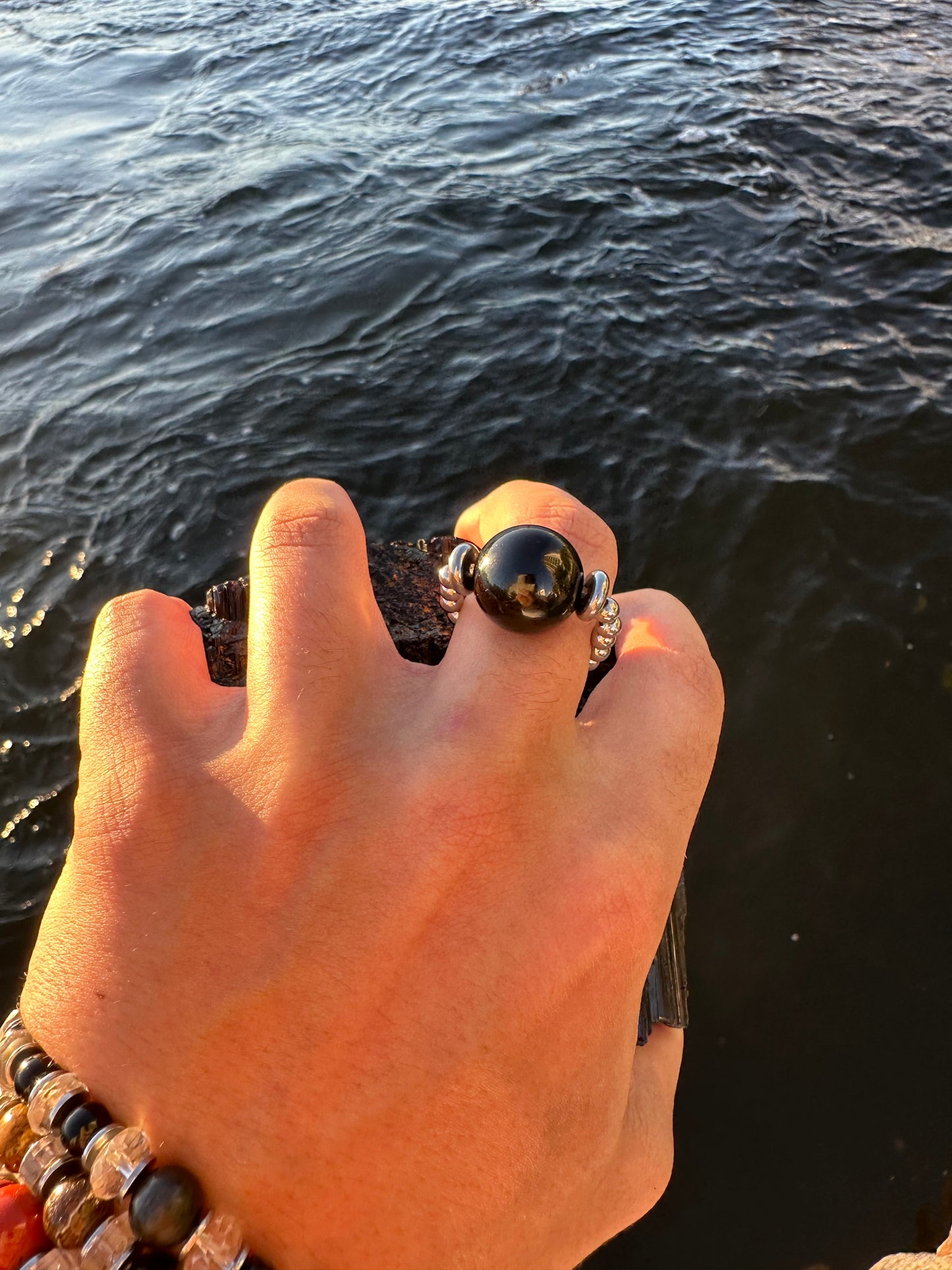 Black Tourmaline Protection Ring - World's Best Quality & Made To Last