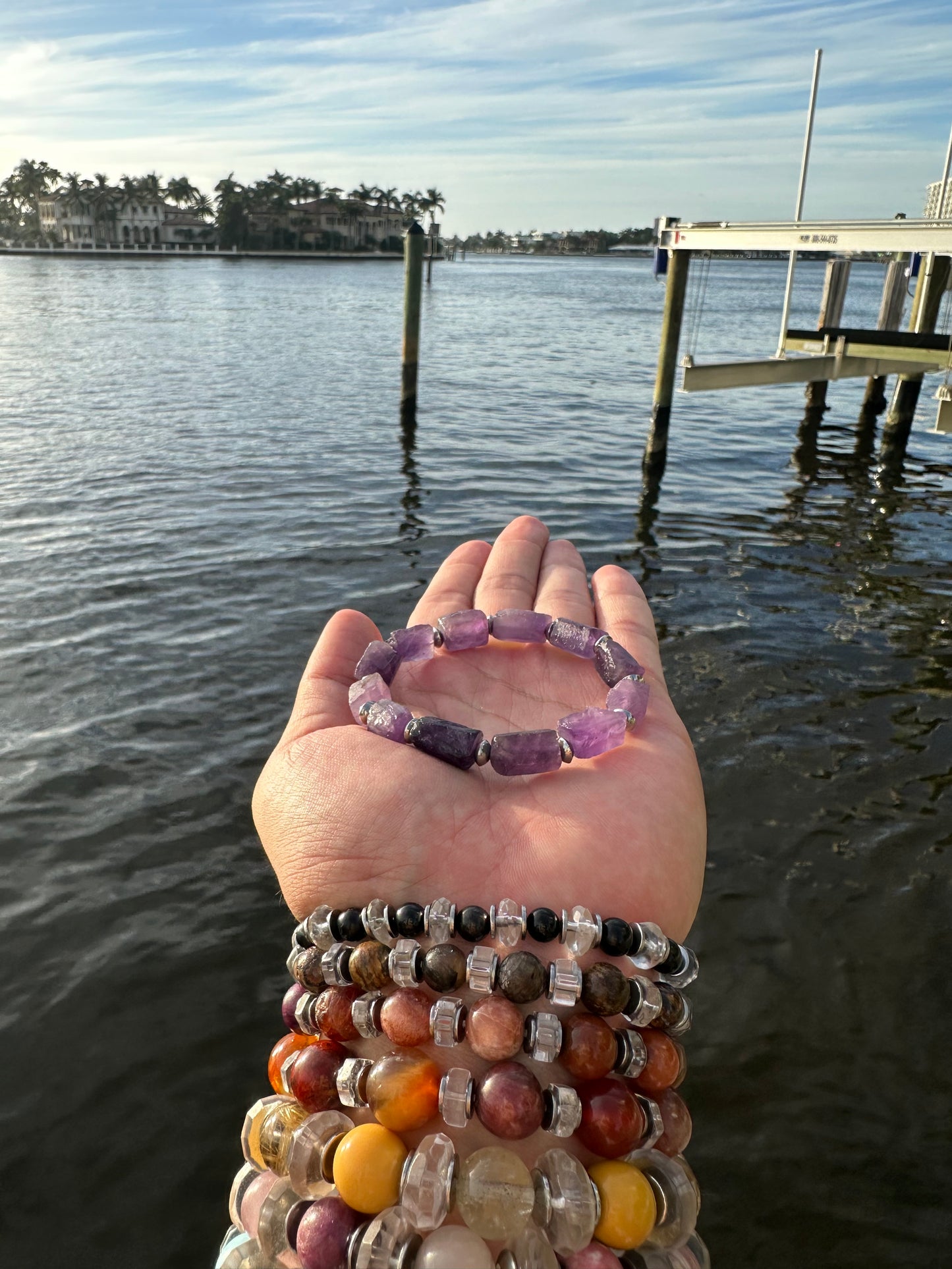 Luxury Amethyst Bracelet Raw Design - World's Best Quality & Made To Last