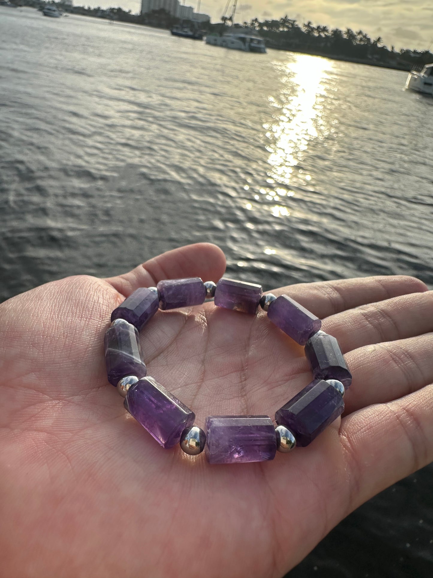 Luxury Amethyst Bracelet Pillar Design - World's Best Quality & Made To Last