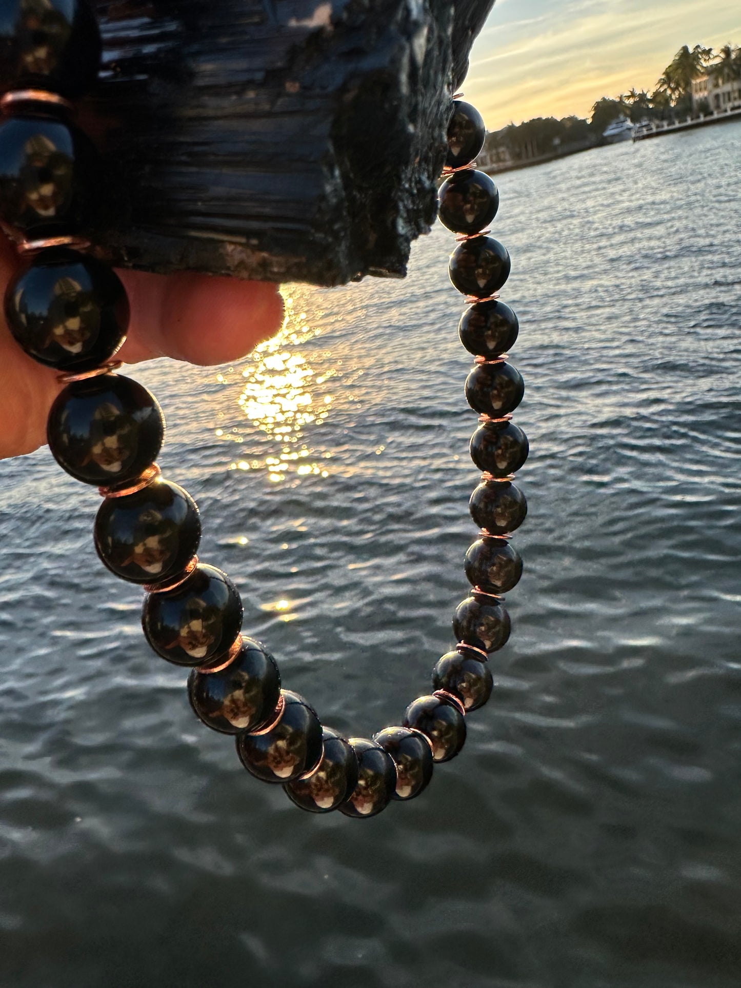 Black Tourmaline Protection Necklace - World's Best Quality & Made To Last (14MM)