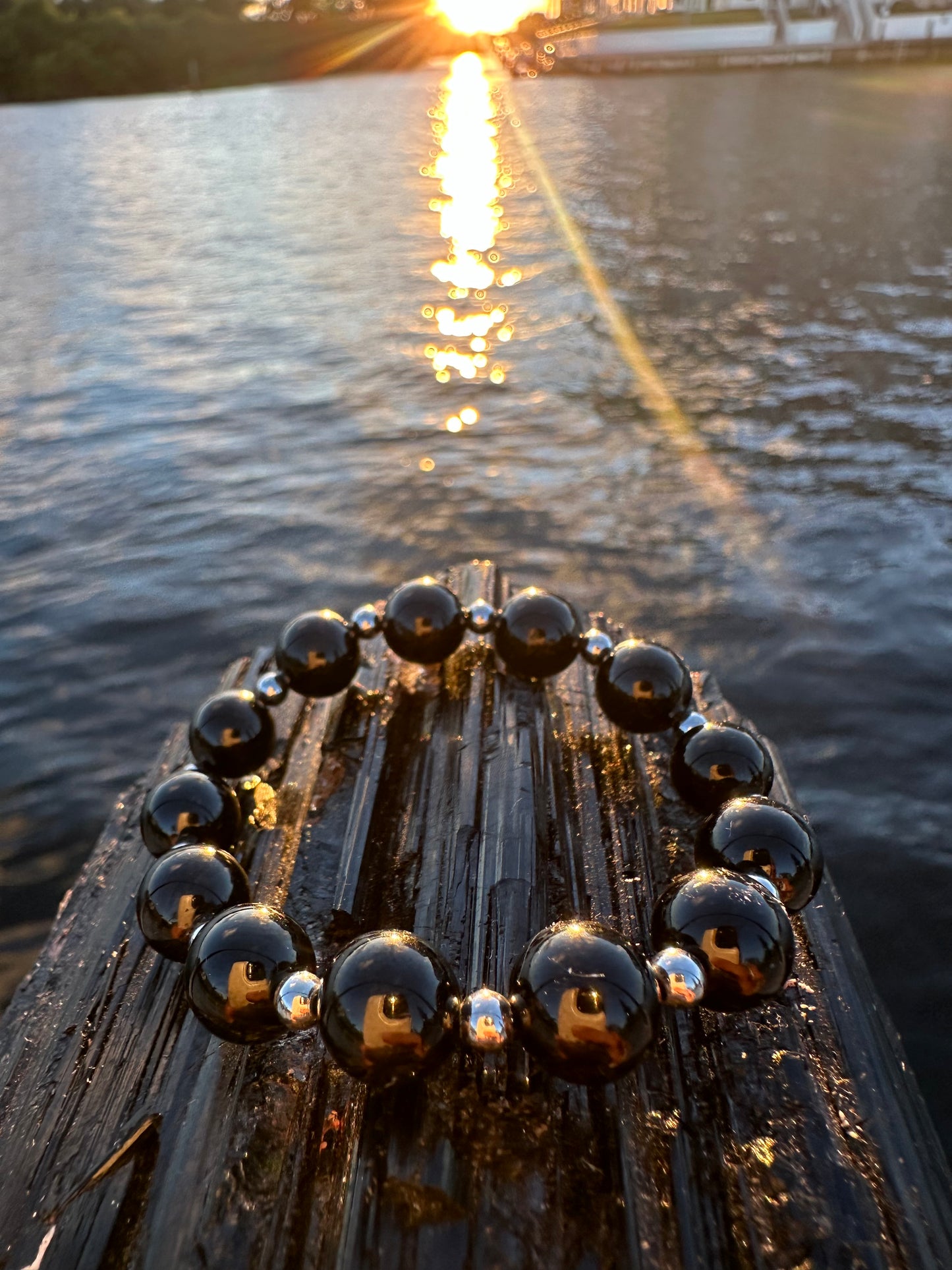 Black Tourmaline Steel Protection Bracelet - World's Best Quality & Made To Last