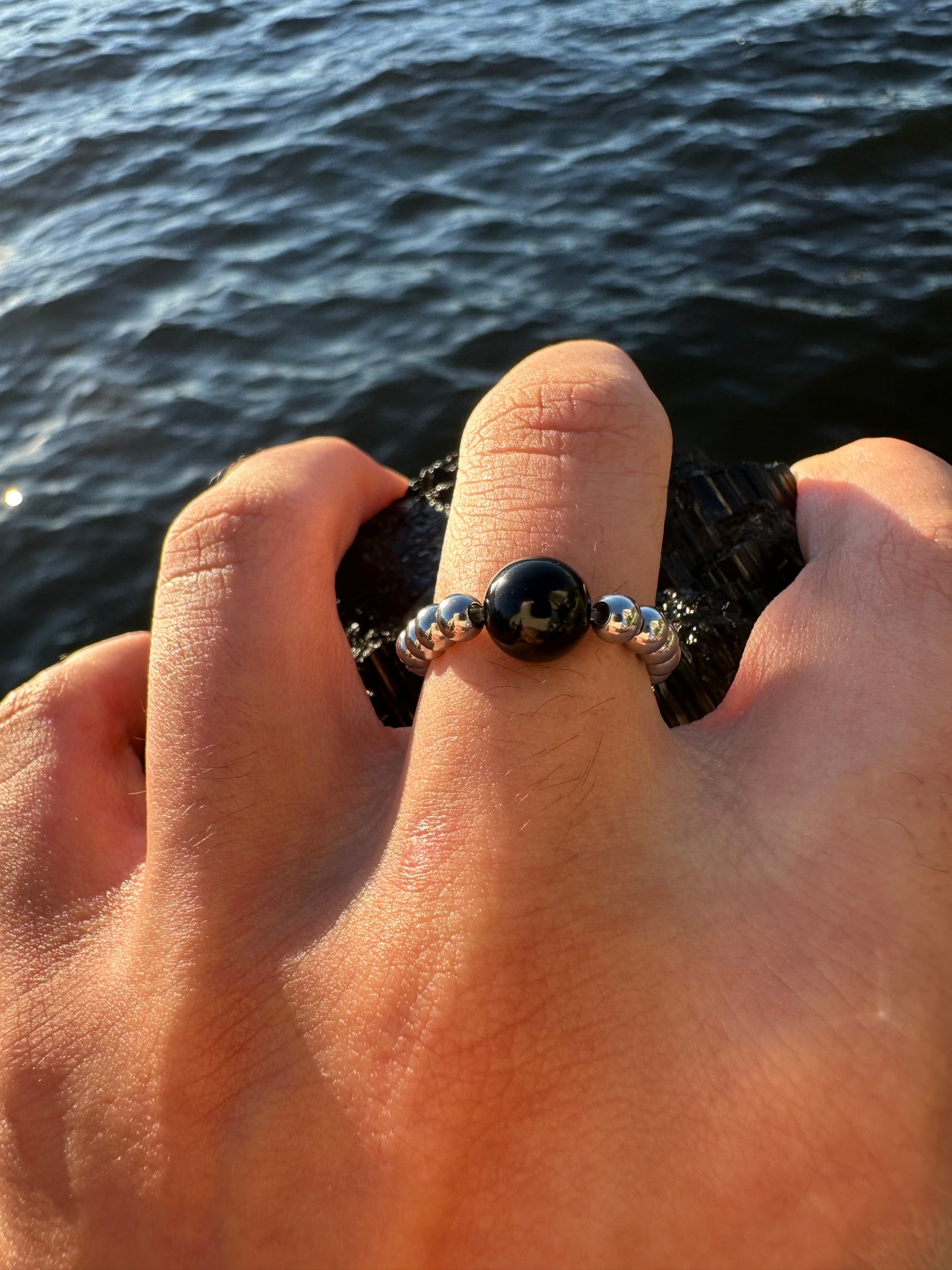 Black Tourmaline Protection Ring - World's Best Quality & Made To Last