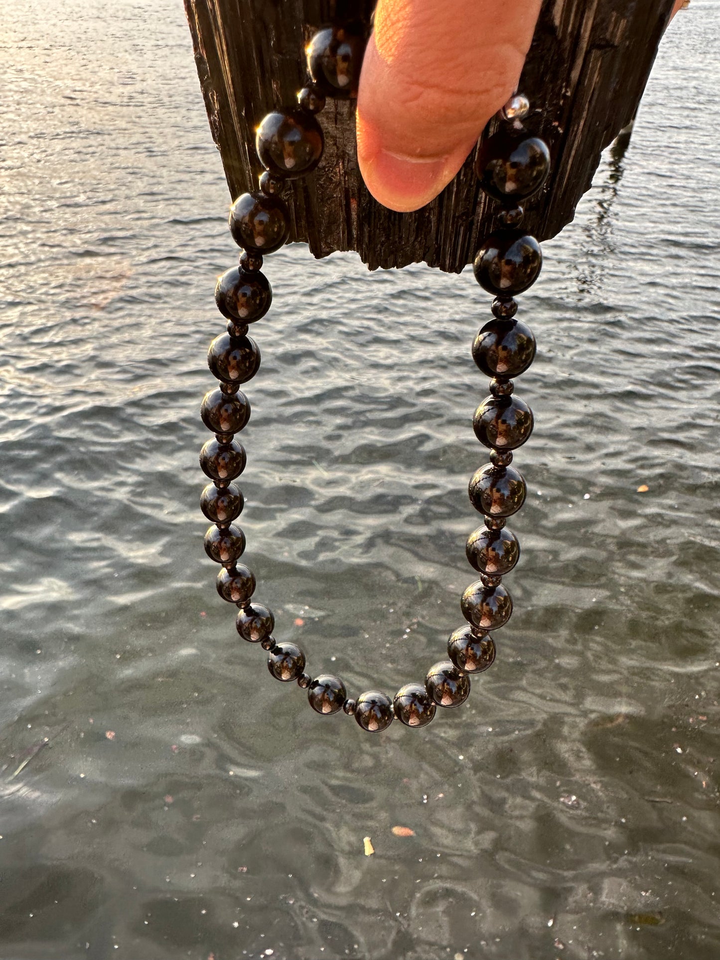 Black Tourmaline Protection Necklace - World's Best Quality & Made To Last (12MM)